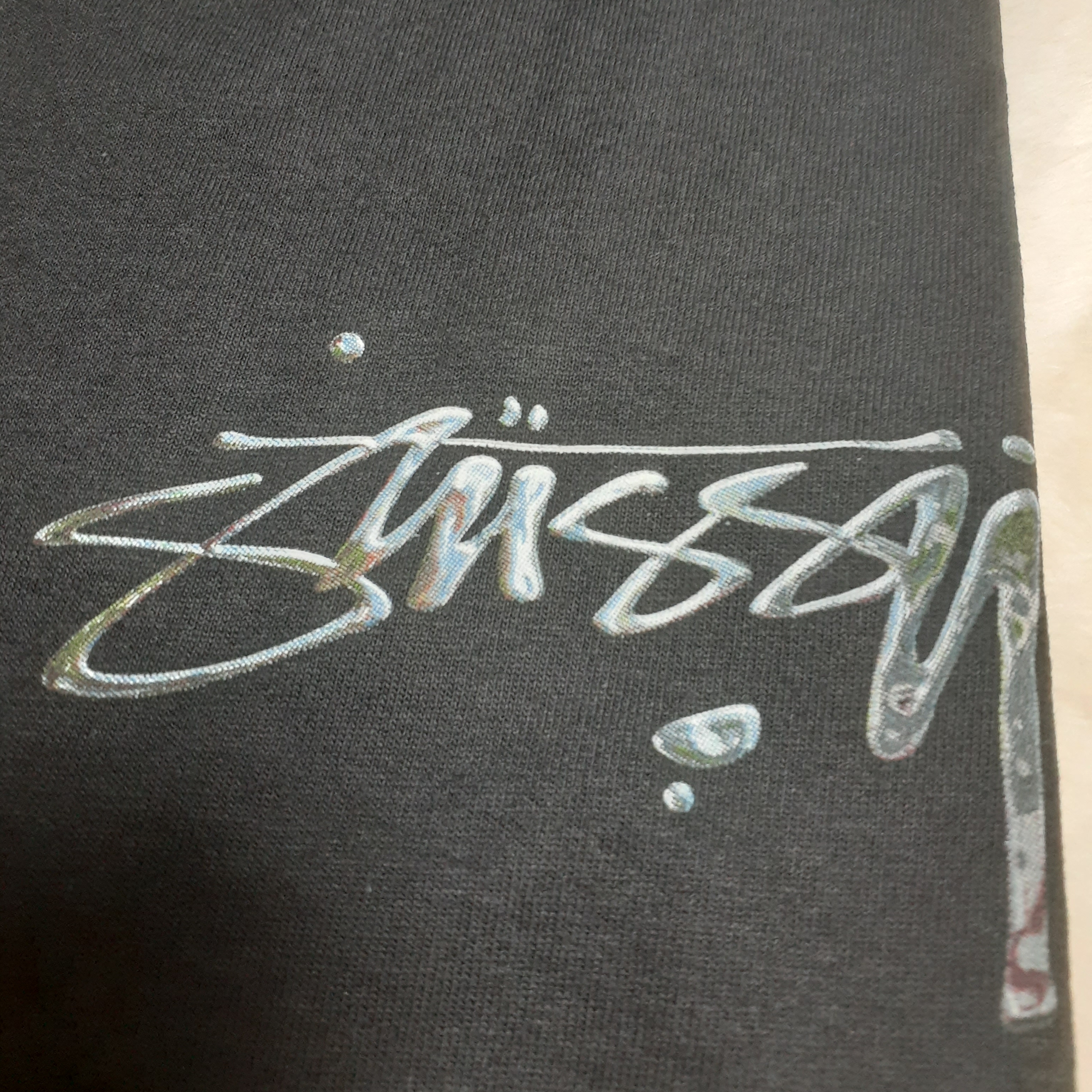 Stussy Mercury T-Shirt Black 착용 스타일 - 1
