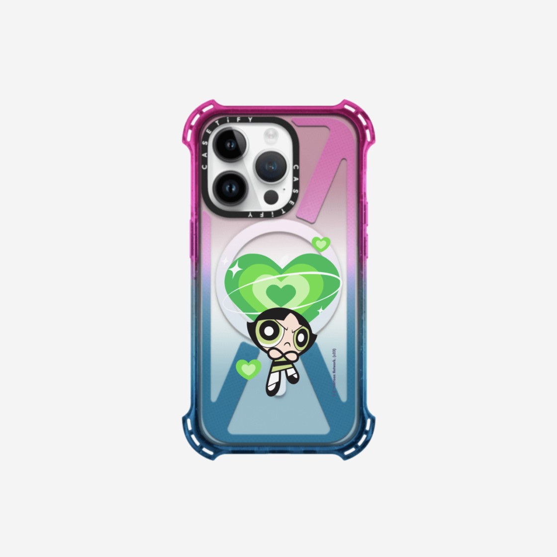 Casetify x The Powerpuff Girls Custom iPhone Buttercup Bounce Case Sheer Cotton Candy 상세 이미지 1