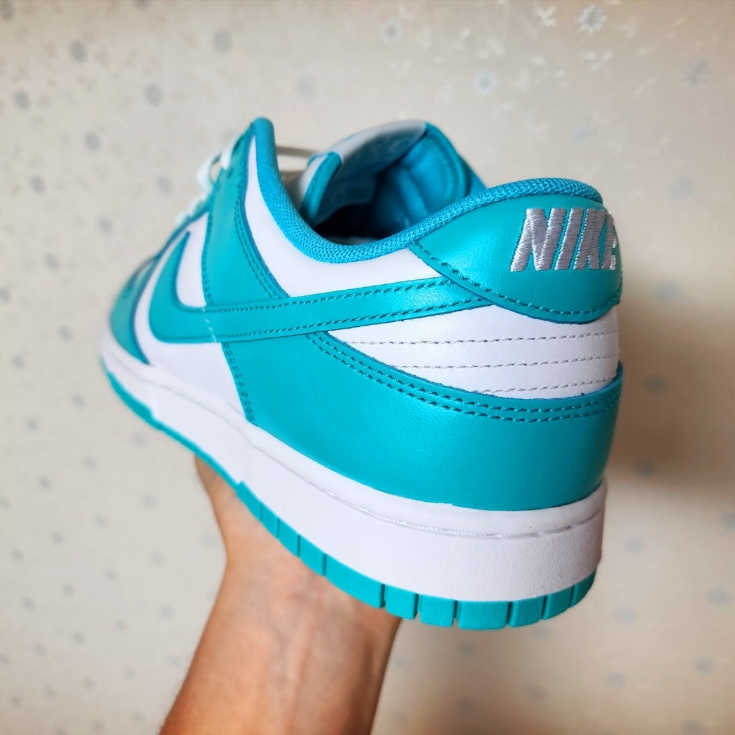 Nike Dunk Low White Clear Jade 착용 스타일 - 3