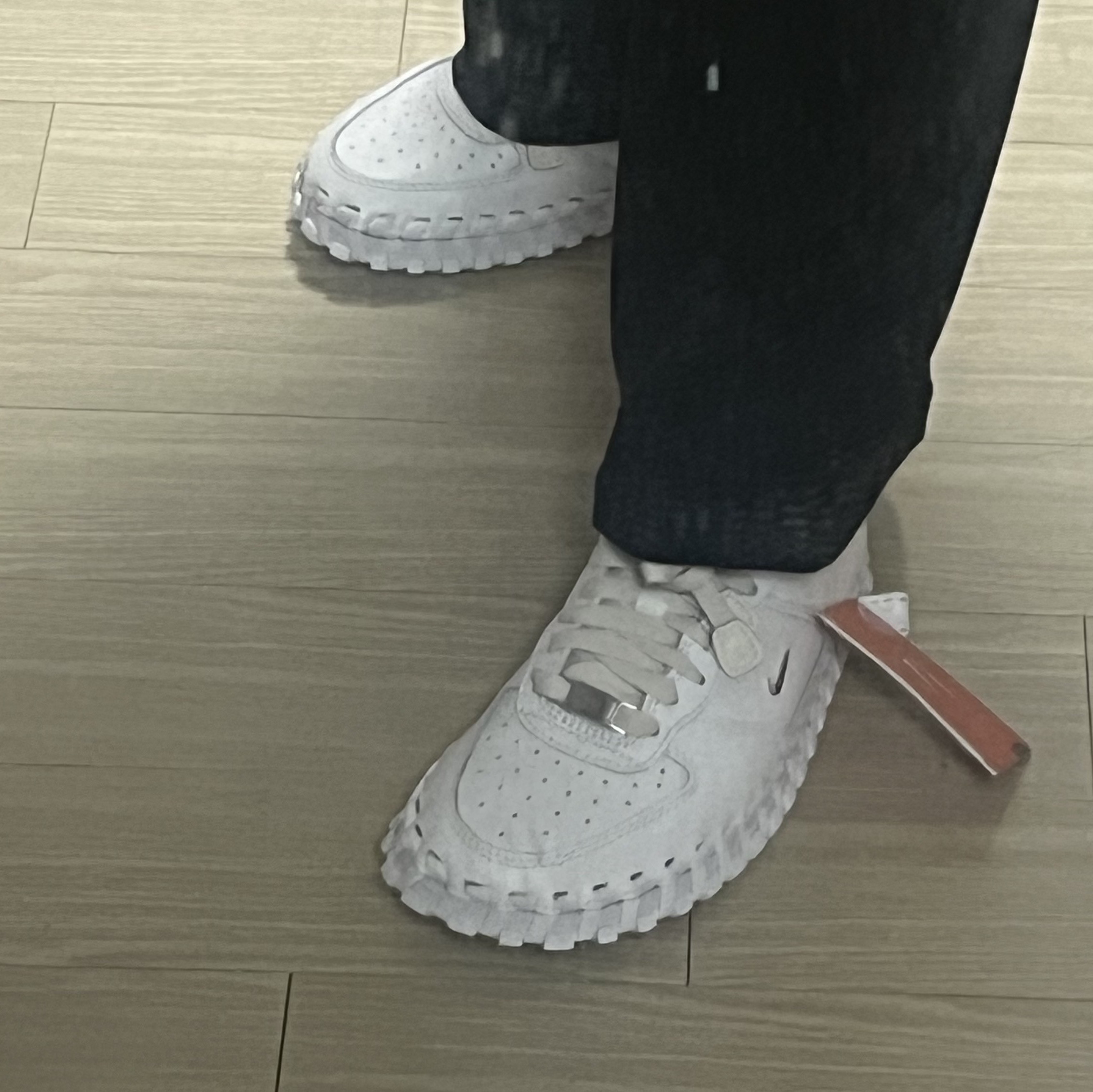 Nike x Jacquemus J Force 1 Low LX SP White 착용 스타일 - 2