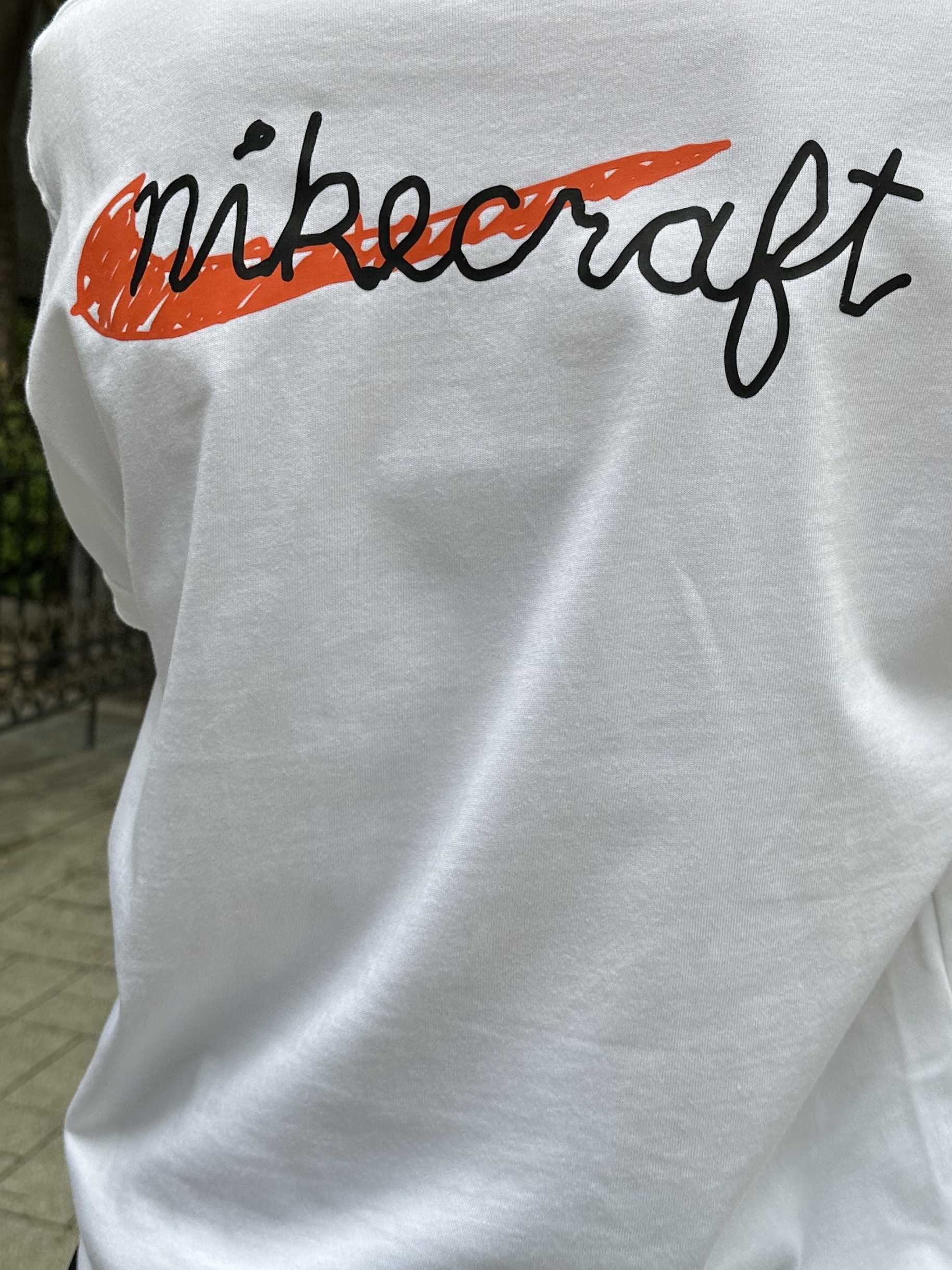 Nike x Tom Sachs Nikecraft Studio T-Shirt White, (W) Nike x Undercover Daybreak Black Sail 착용 스타일 - 3