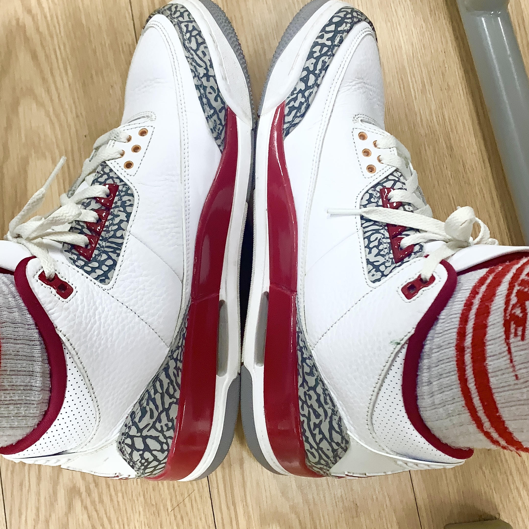 Jordan 3 Retro Cardinal Red 착용 스타일