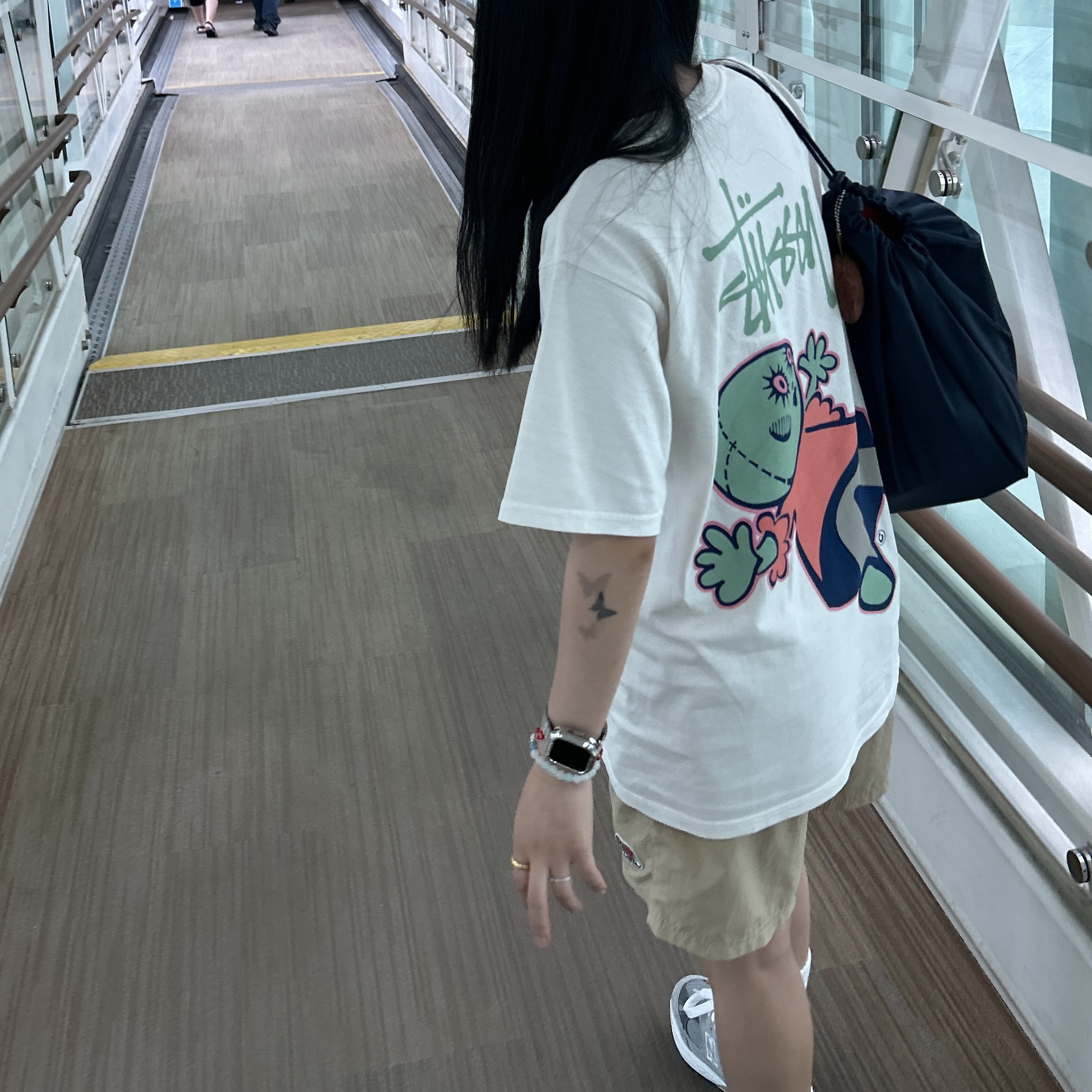 Stussy Dollie Pigment Dyed T-Shirt Natural, New Balance 993 Made in USA Grey - D Standard 착용 스타일 - 1