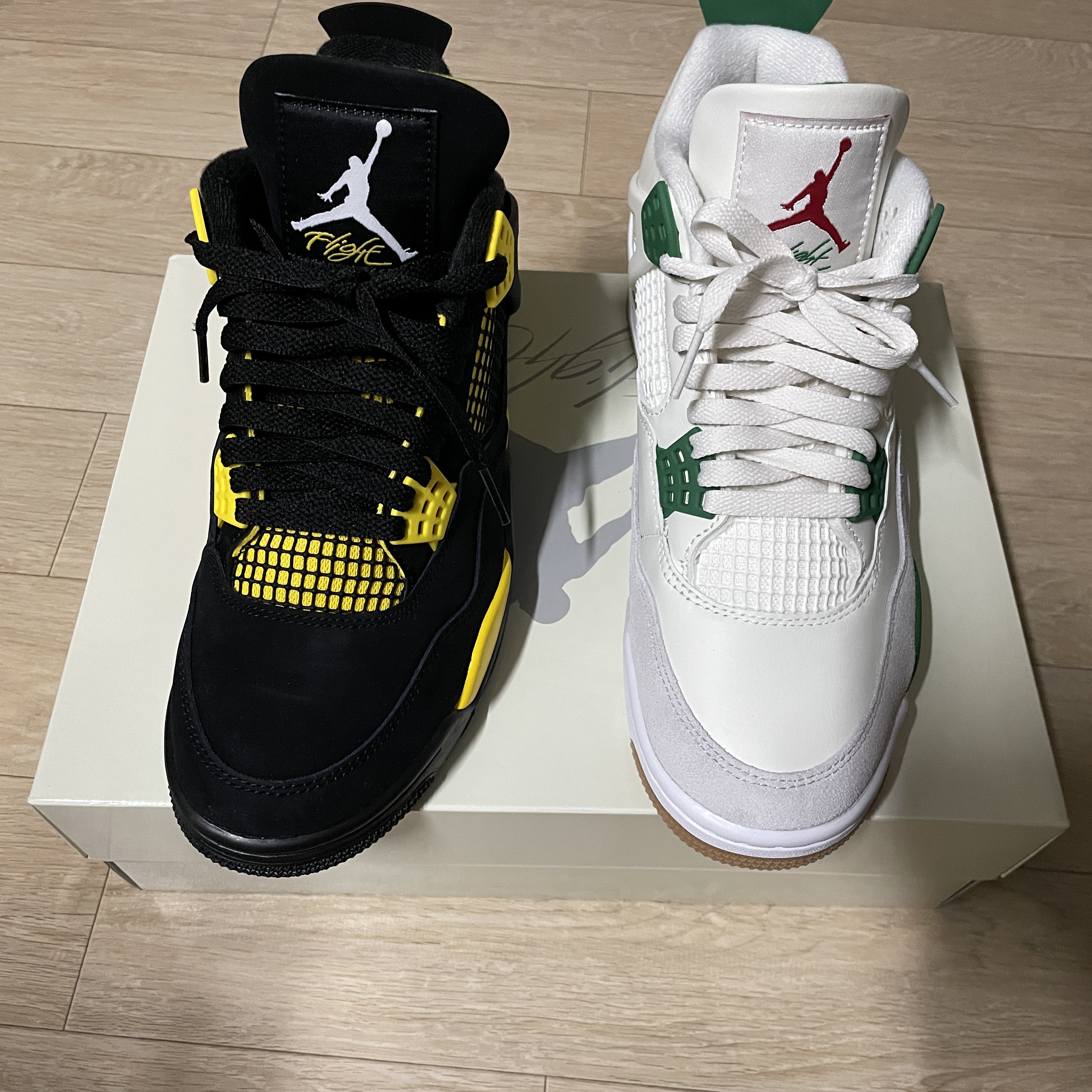 Jordan 4 x Nike SB Retro SP Pine Green 착용 스타일