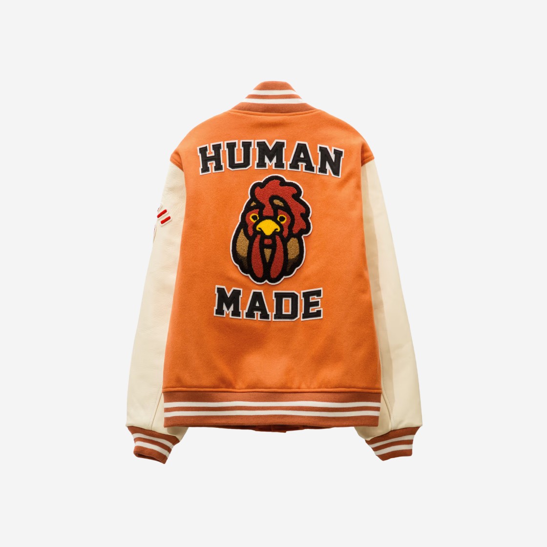 Human Made x One By Penfolds Varsity Jacket #4 Orange - HBX Exclusive 상세 이미지 2