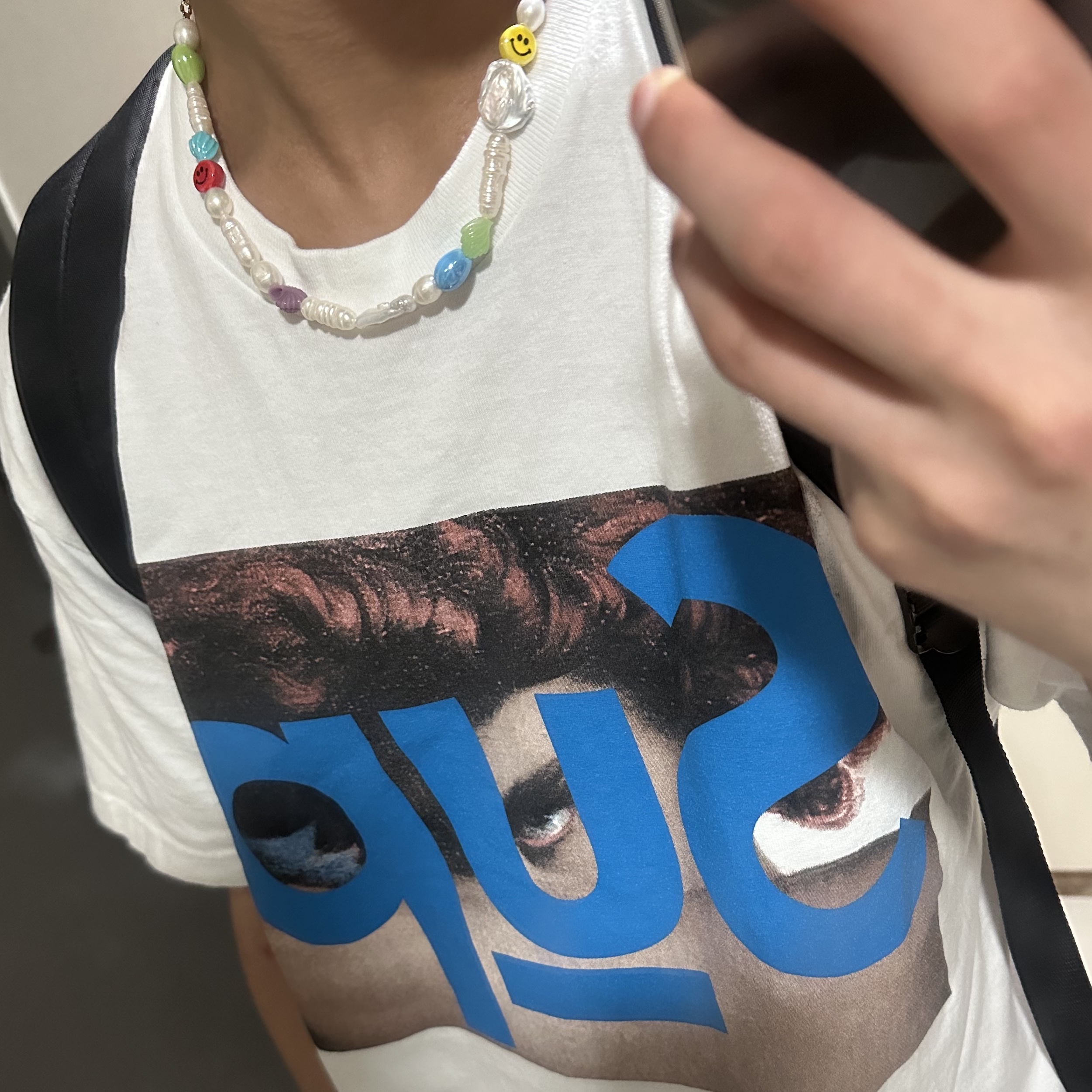 Supreme x Undercover Face T-Shirt White - 23SS 착용 스타일