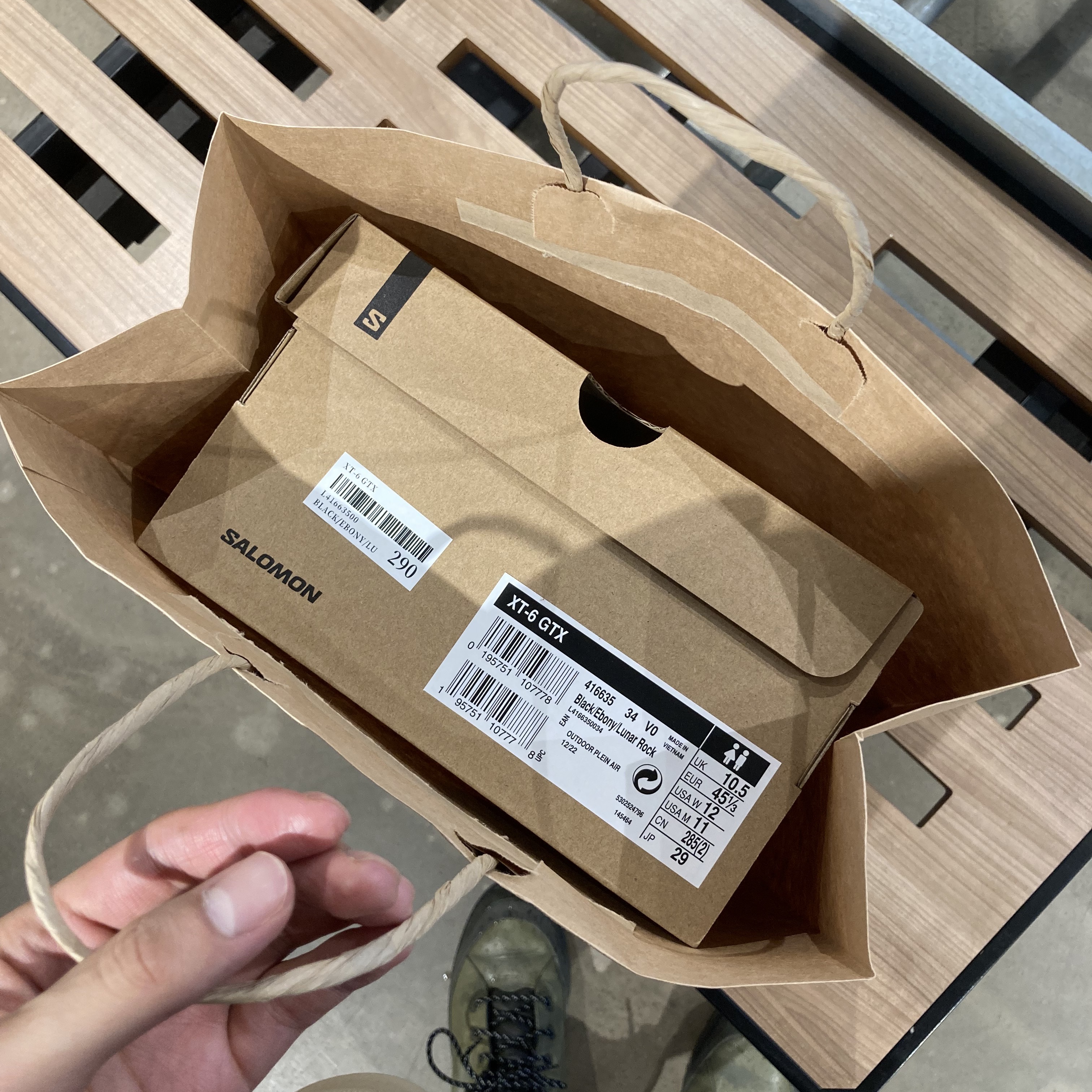 Nike ACG Smith Summit Pants Khaki - Asia, Salomon XT-6 Gore-Tex Black Ebony 착용 스타일 - 3