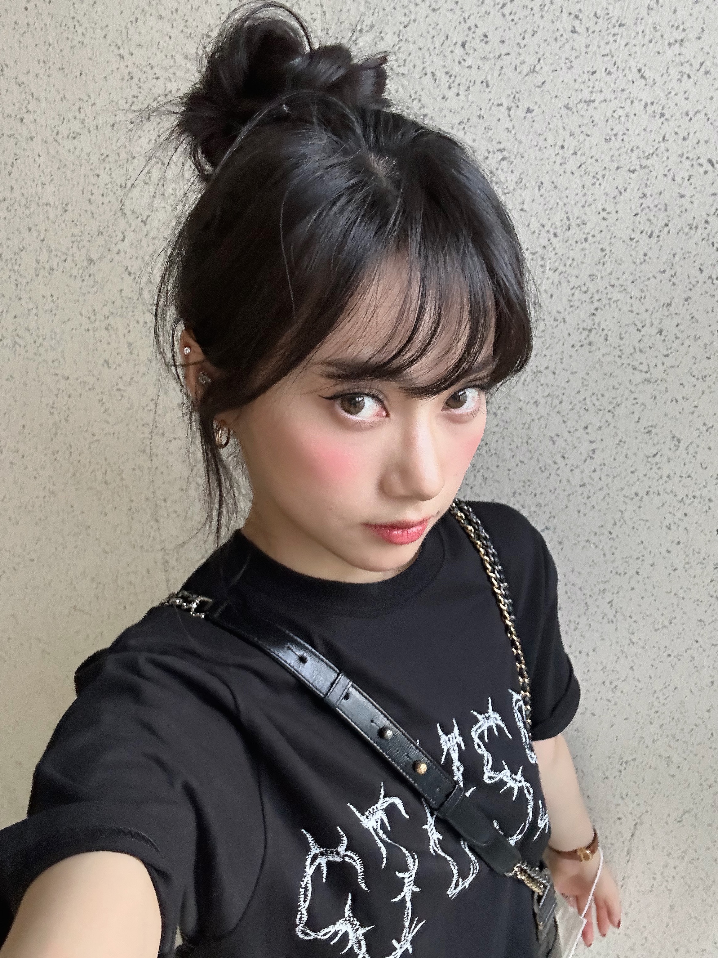 Stussy Barb T-Shirt Black 착용 스타일 - 1