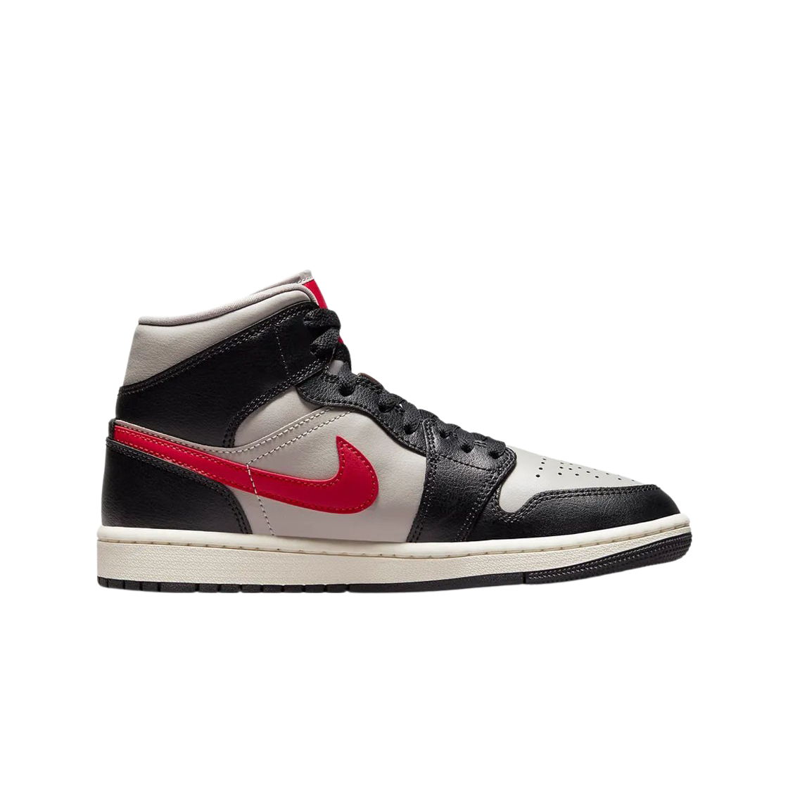 (W) 조던 1 미드 블랙 짐레드((W) Jordan 1 Mid Black Gym Red)