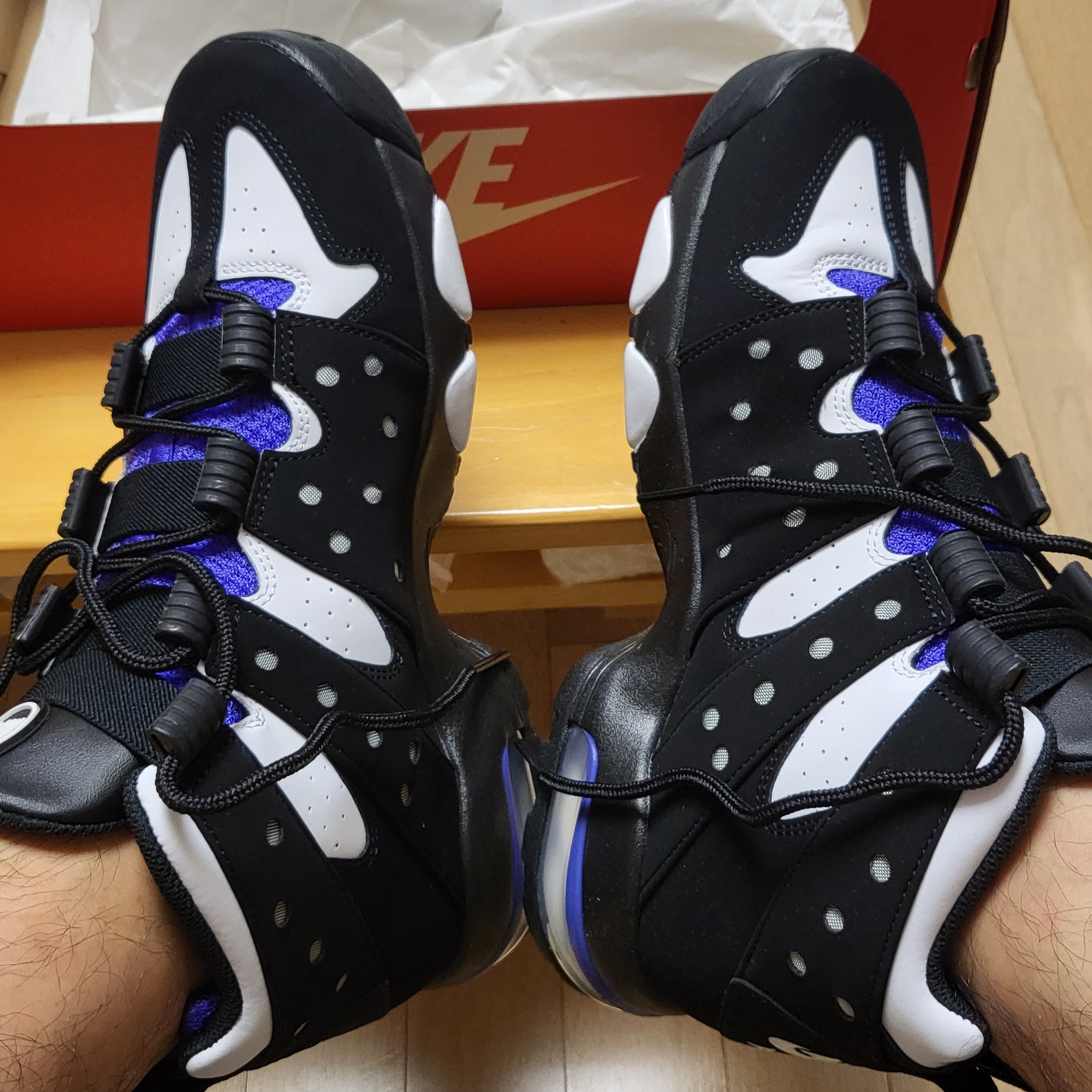 Nike Air Max 2 CB 94 Black and Pure Purple 착용 스타일