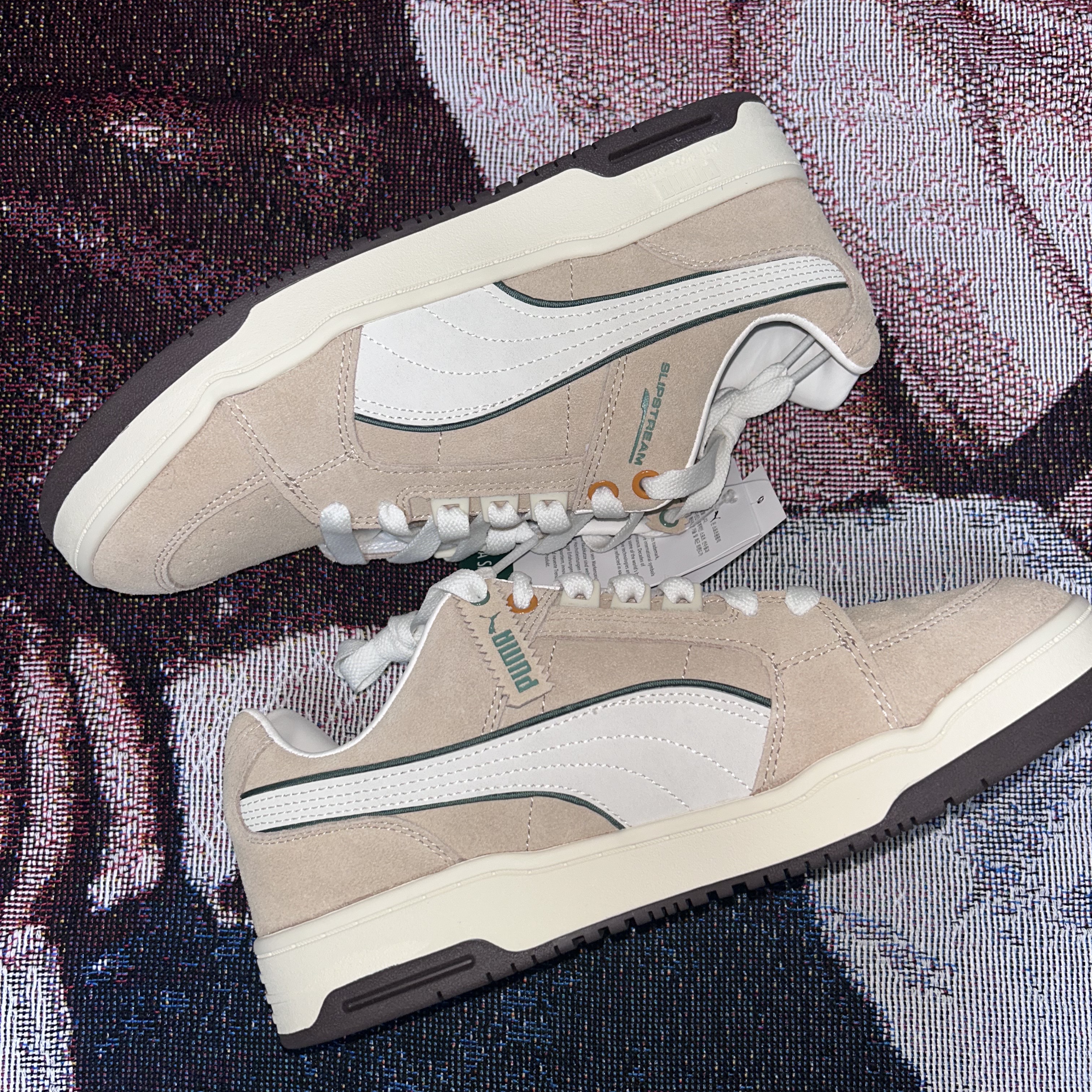 Puma Slipstream Low PL Light Sand Pristine 착용 스타일 - 2