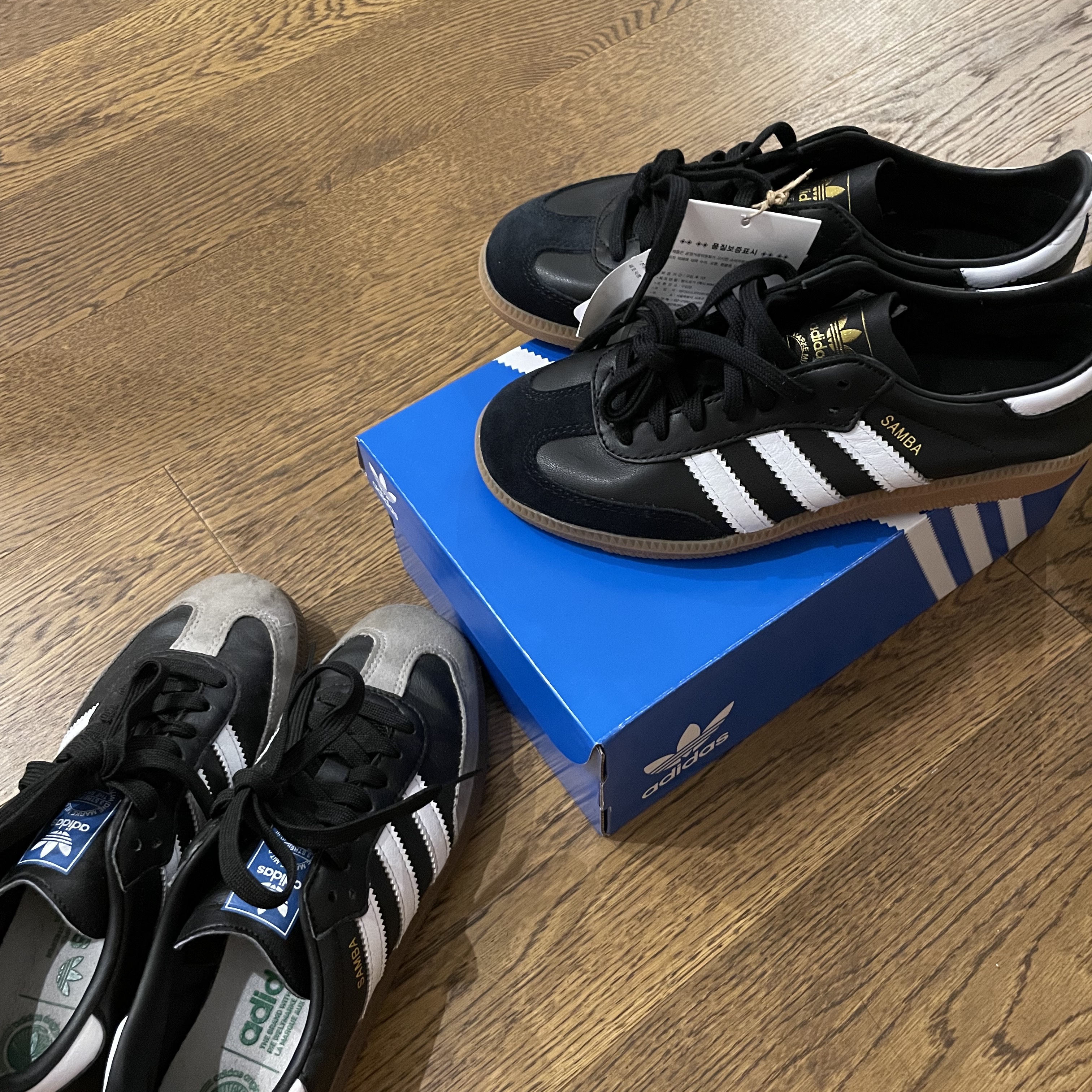 Adidas Samba Decon Core Black 착용 스타일 - 2