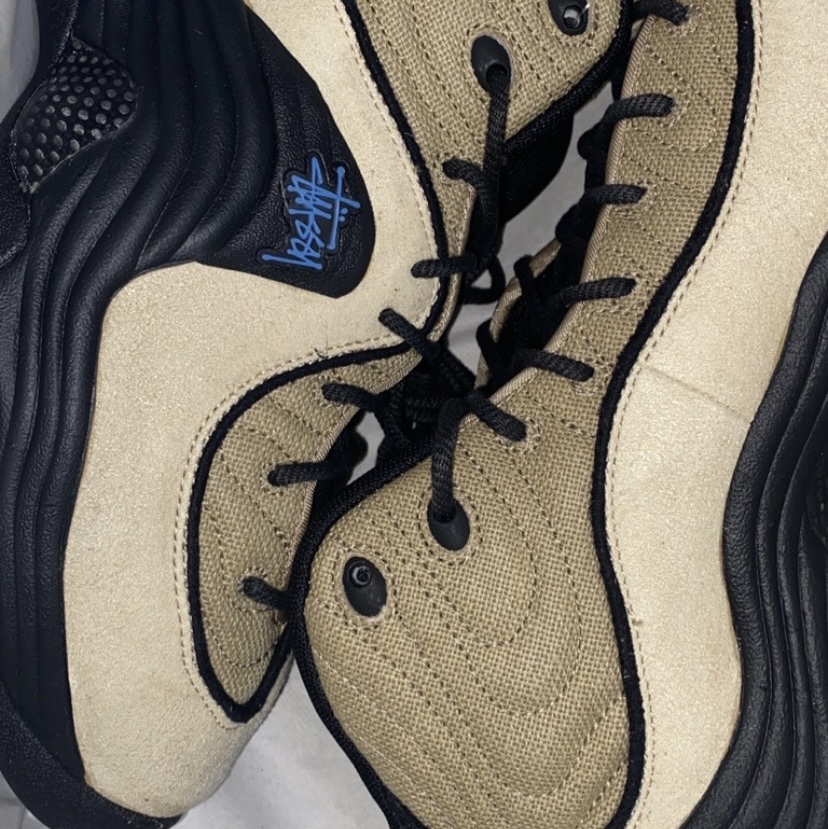 Nike x Stussy Air Penny II Rattan and Limestone 착용 스타일
