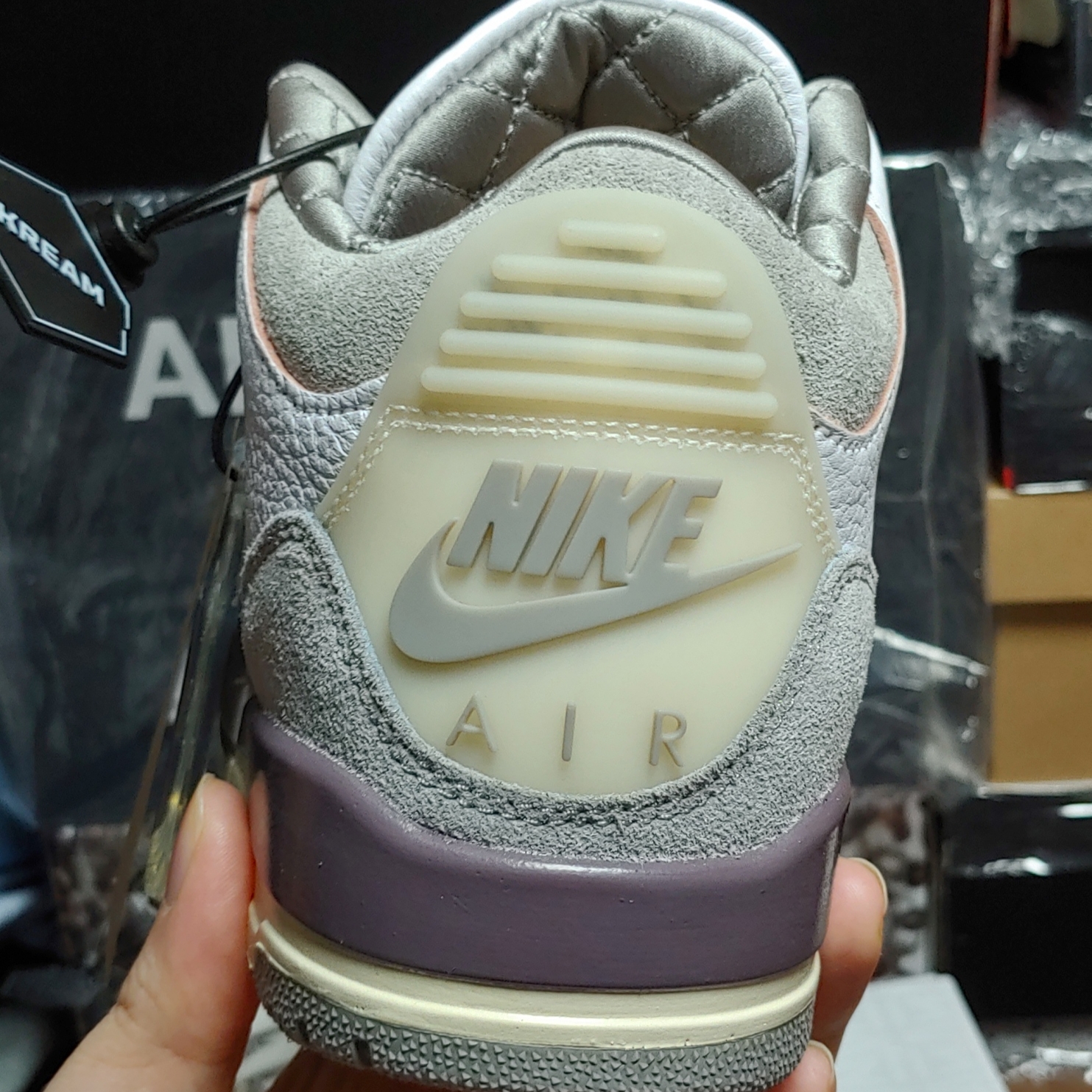 (W) Jordan 3 x A Ma Maniere Retro SP 착용 스타일 - 1