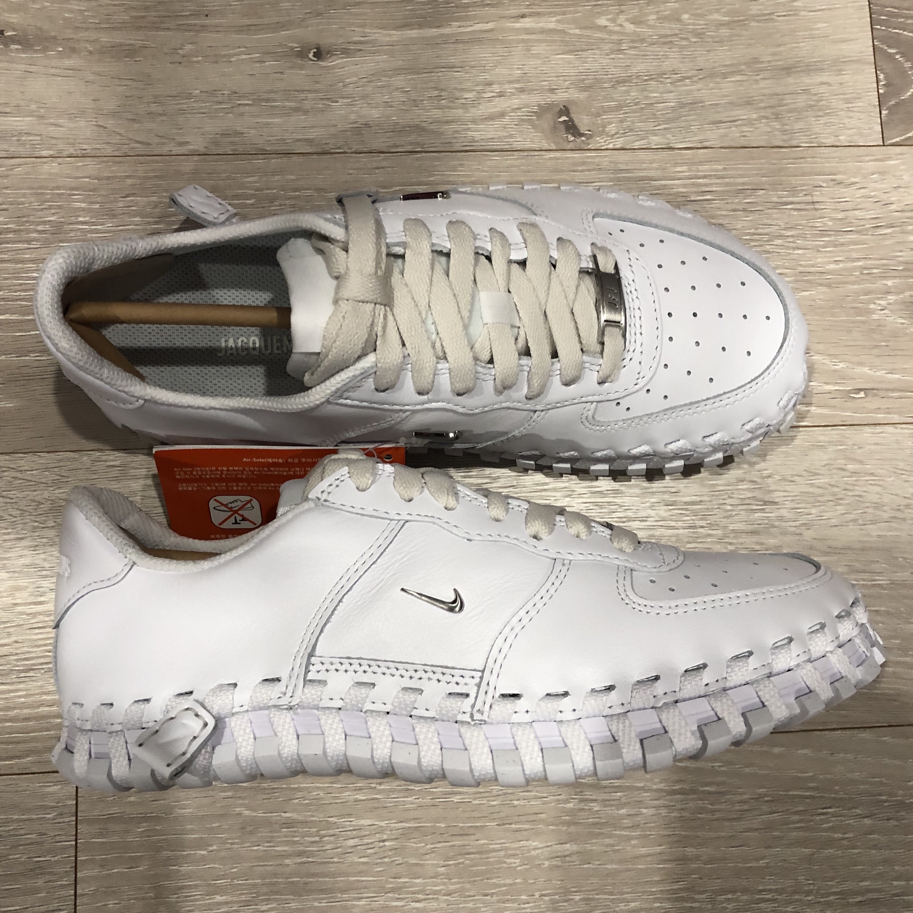Nike x Jacquemus J Force 1 Low LX SP White 착용 스타일