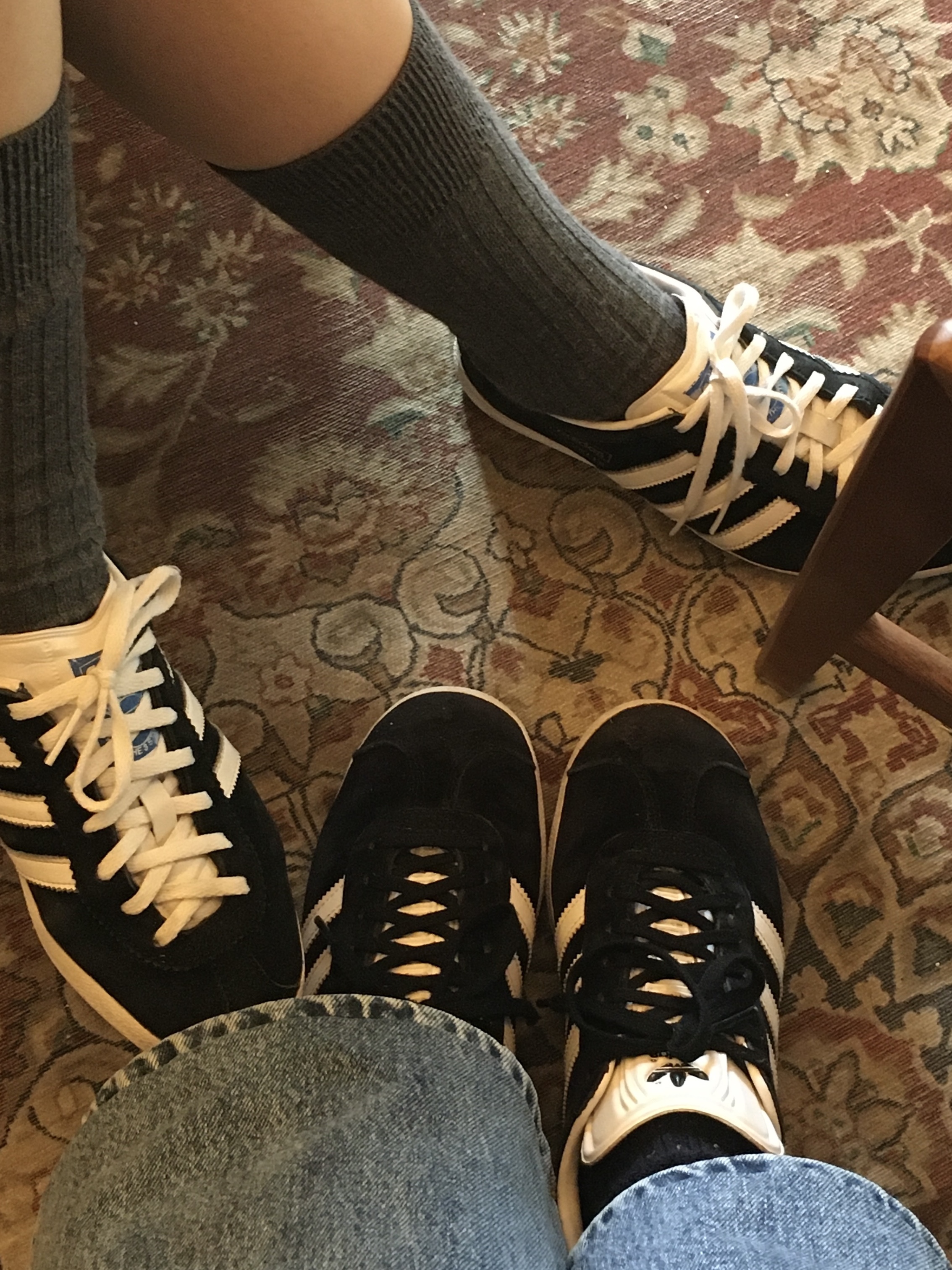 Adidas Gazelle OG Black White 착용 스타일