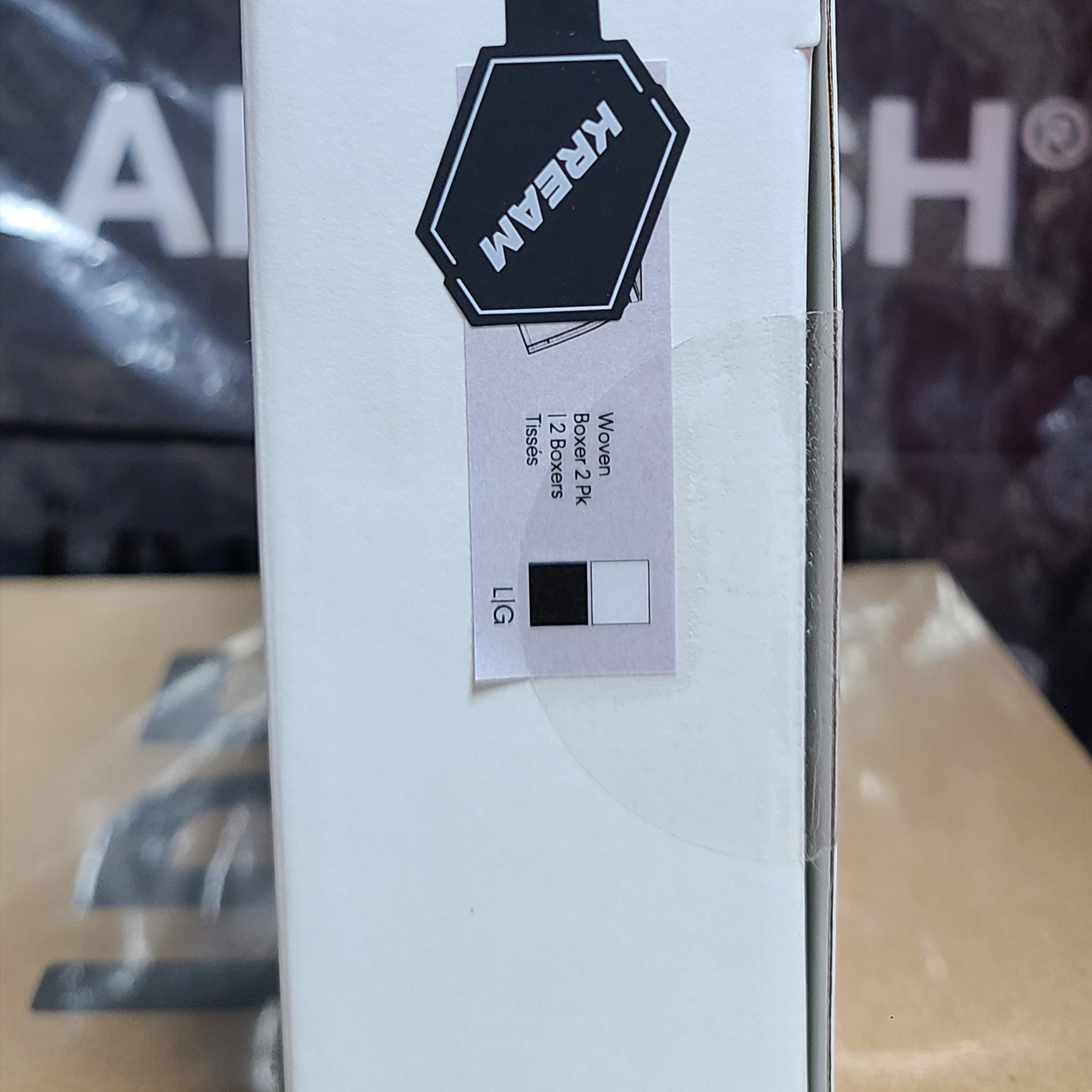 Palace x CK1 Woven Boxers Classic White Black (2 Pack) 착용 스타일 - 2