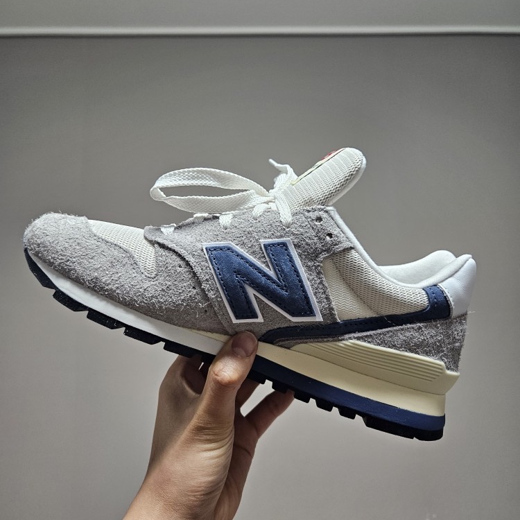 New Balance Made in USA 996 Marblehead Vintage Indigo 착용 스타일 - 1