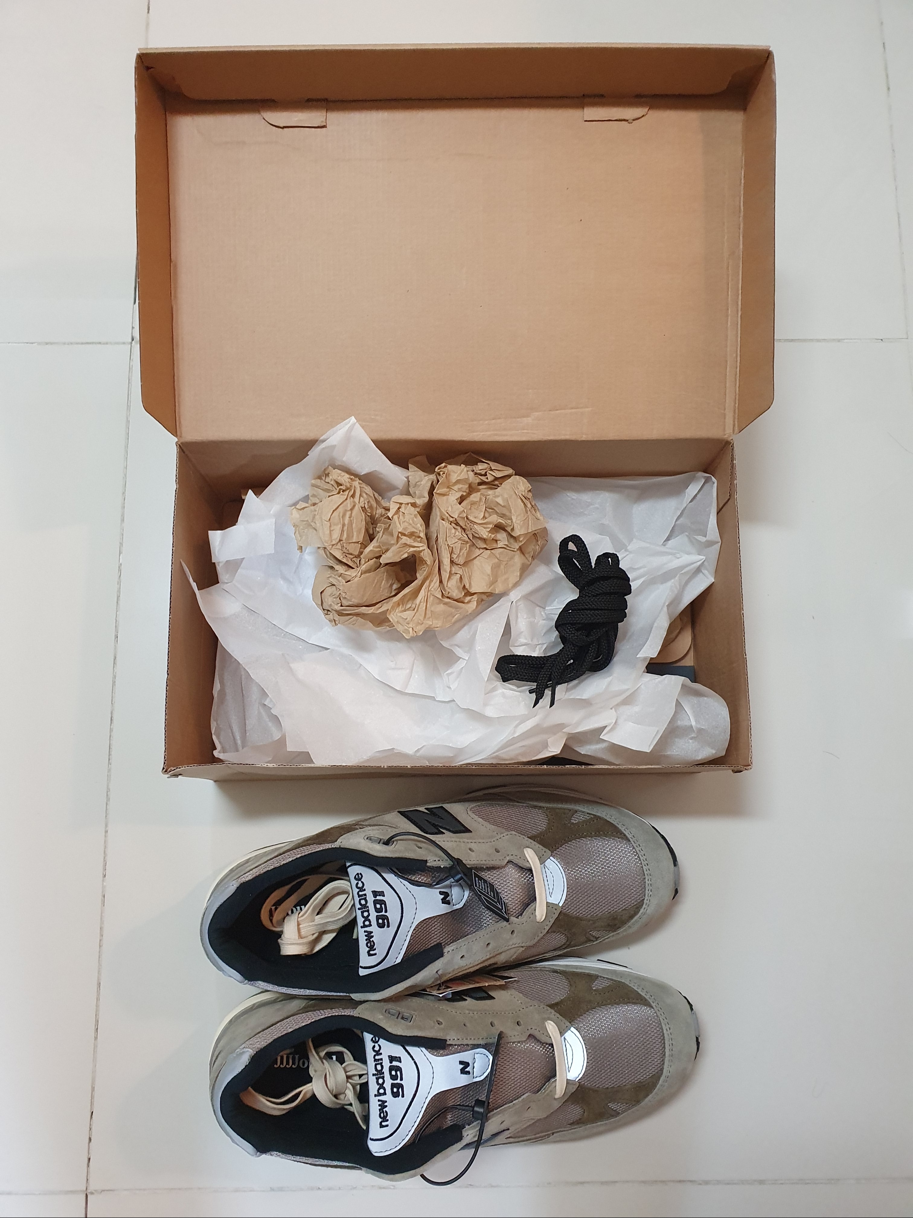 New Balance x JJJJound 991 Made in UK Grey 착용 스타일