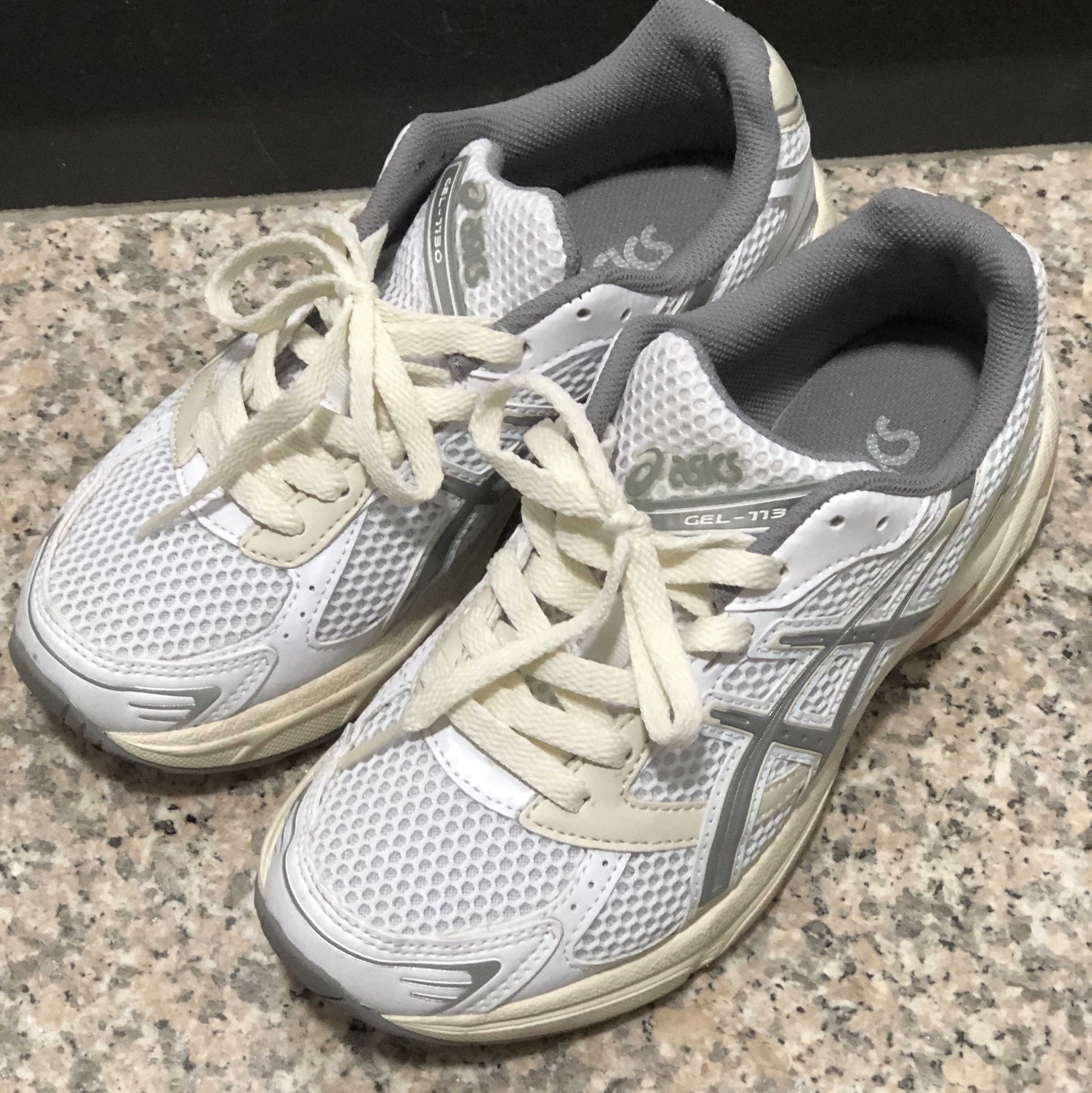 Asics Gel-1130 White Clay Grey 착용 스타일