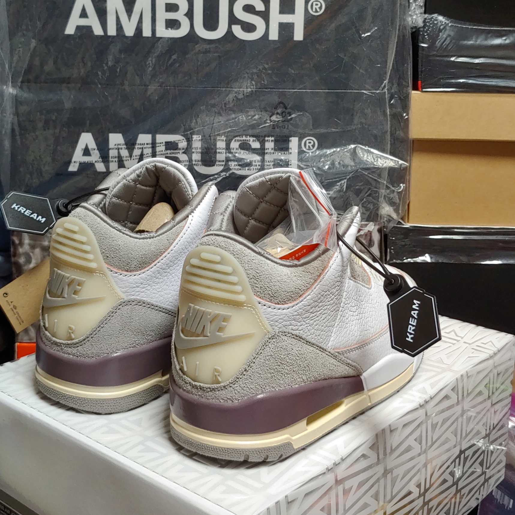 (W) Jordan 3 x A Ma Maniere Retro SP 착용 스타일 - 3