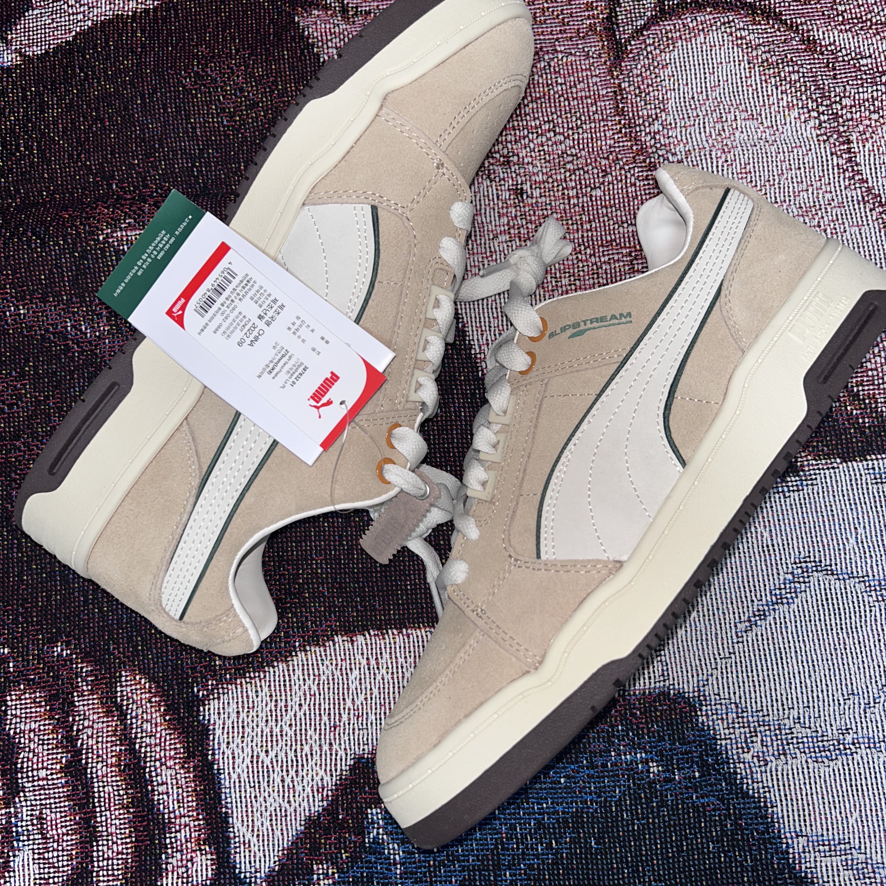 Puma Slipstream Low PL Light Sand Pristine 착용 스타일 - 3