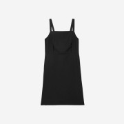 (W) COS Open Back Mini Pinafore Dress Black