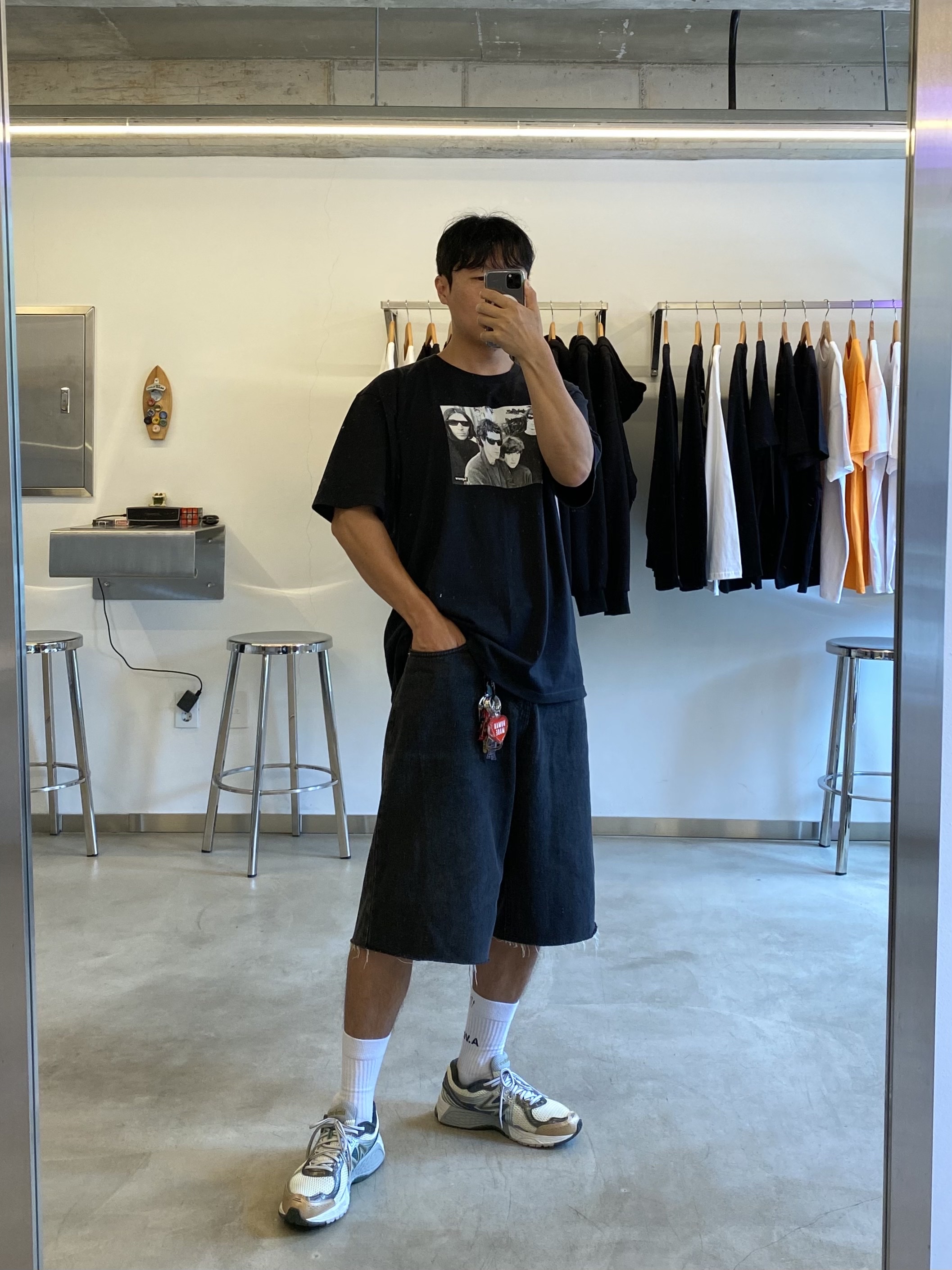 Supreme The Velvet Underground T-Shirt Black - 19FW, Nike x Drake Nocta Socks White (3 Pack) 착용 스타일 - 1