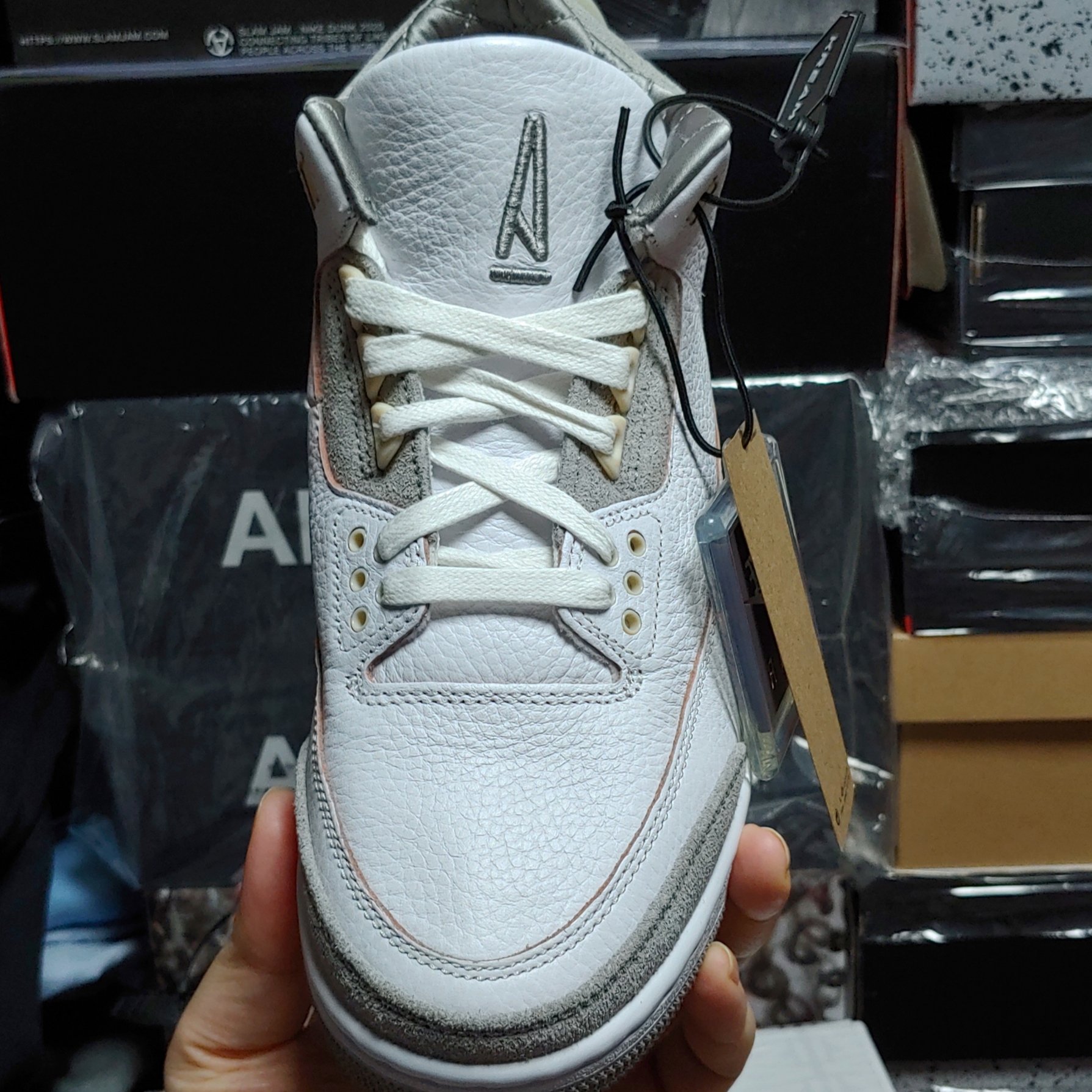 (W) Jordan 3 x A Ma Maniere Retro SP 착용 스타일 - 2