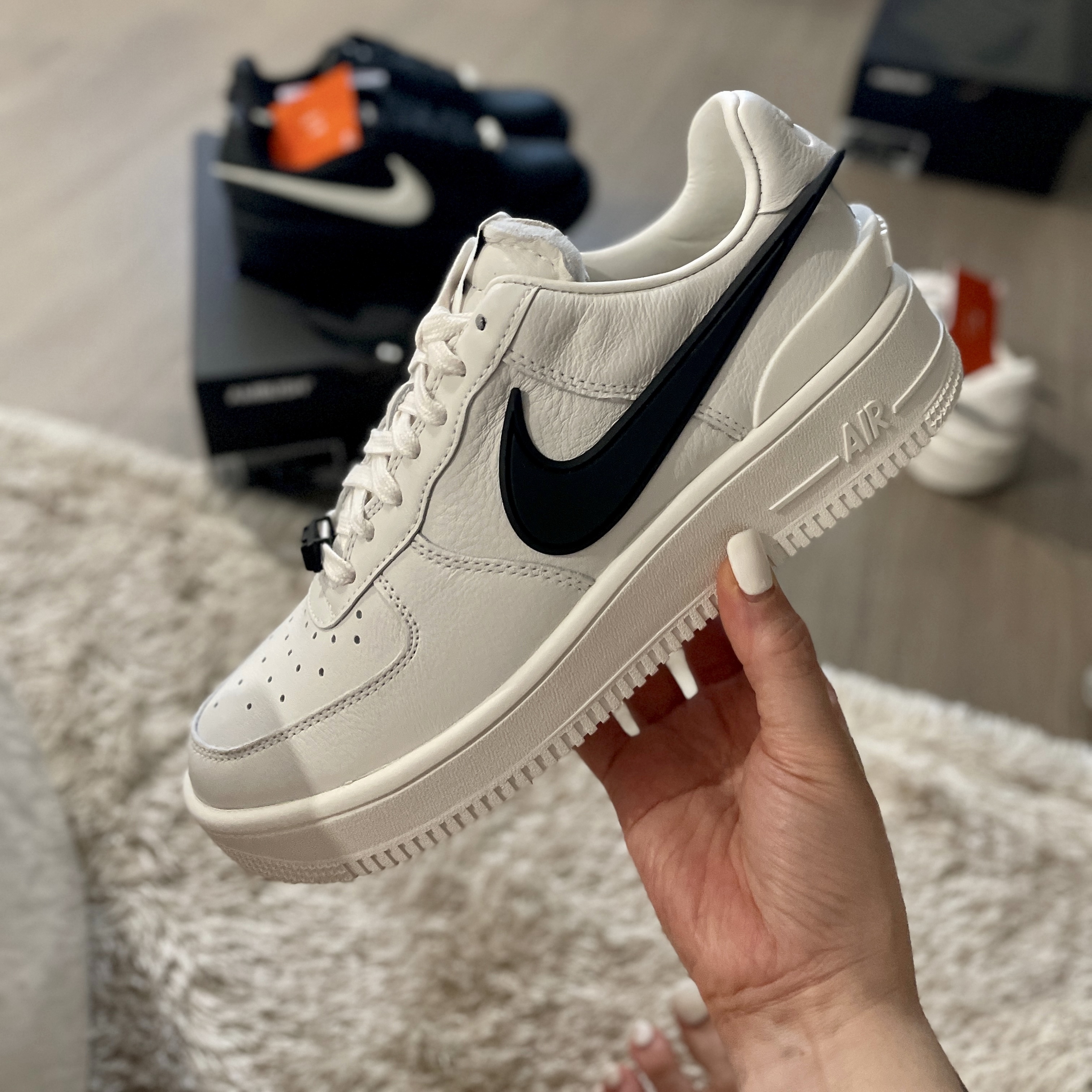 Nike x Ambush Air Force 1 Low SP Phantom 착용 스타일