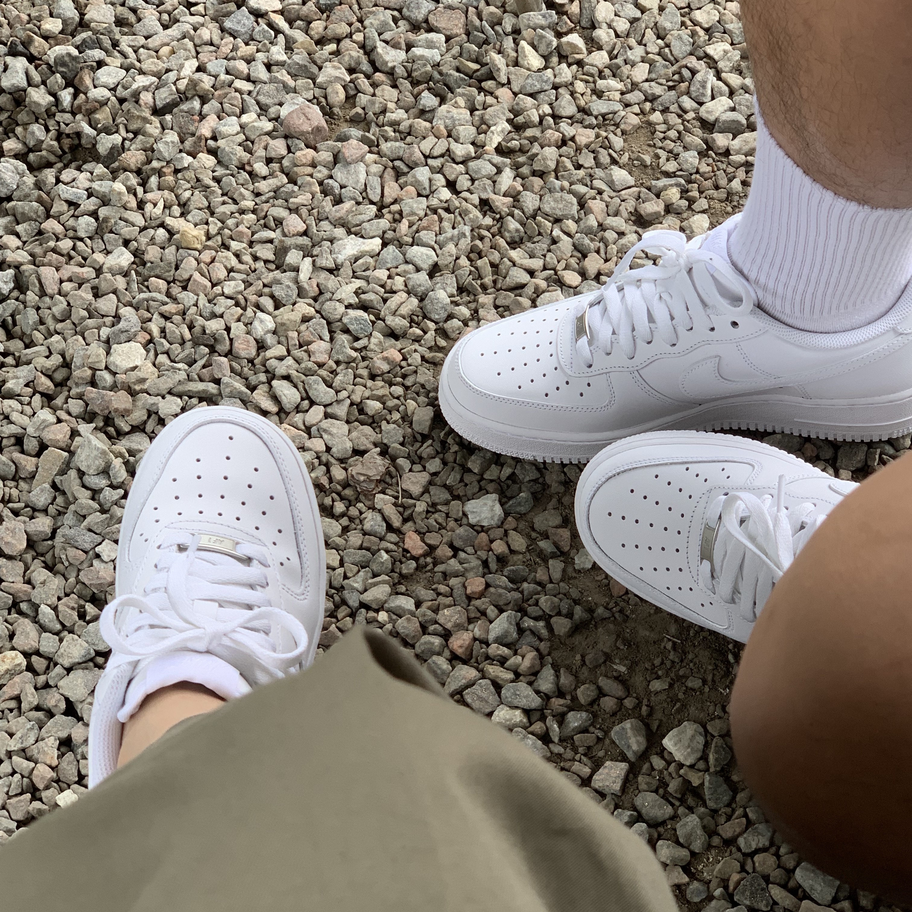 (W) Nike Air Force 1 '07 Low White, Nike Air Force 1 '07 Low White 착용 스타일