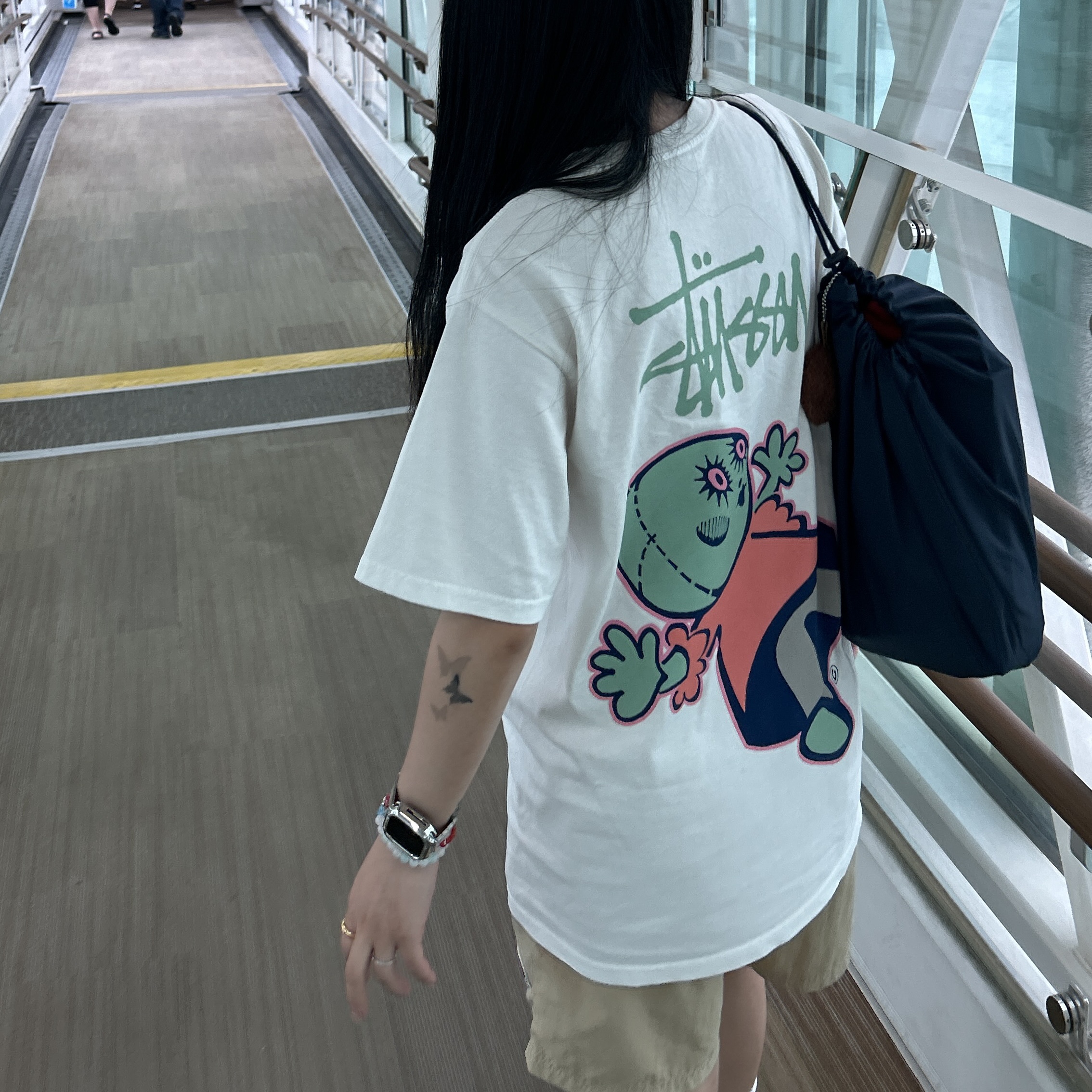 Stussy Dollie Pigment Dyed T-Shirt Natural, New Balance 993 Made in USA Grey - D Standard 착용 스타일 - 2