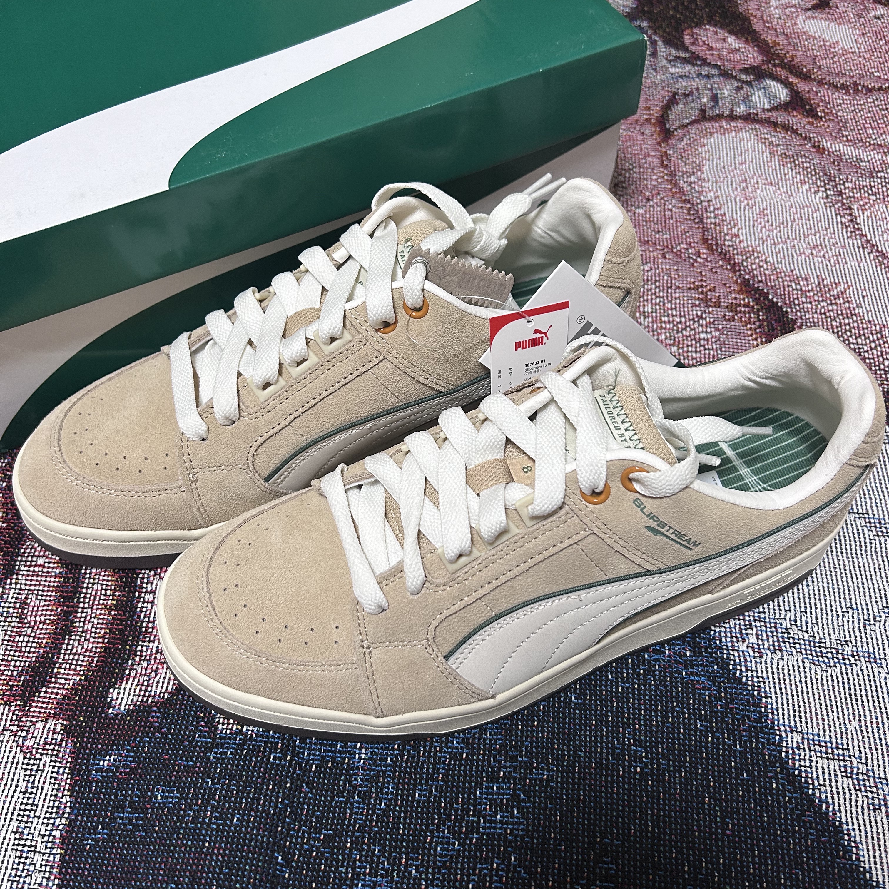 Puma Slipstream Low PL Light Sand Pristine 착용 스타일 - 1