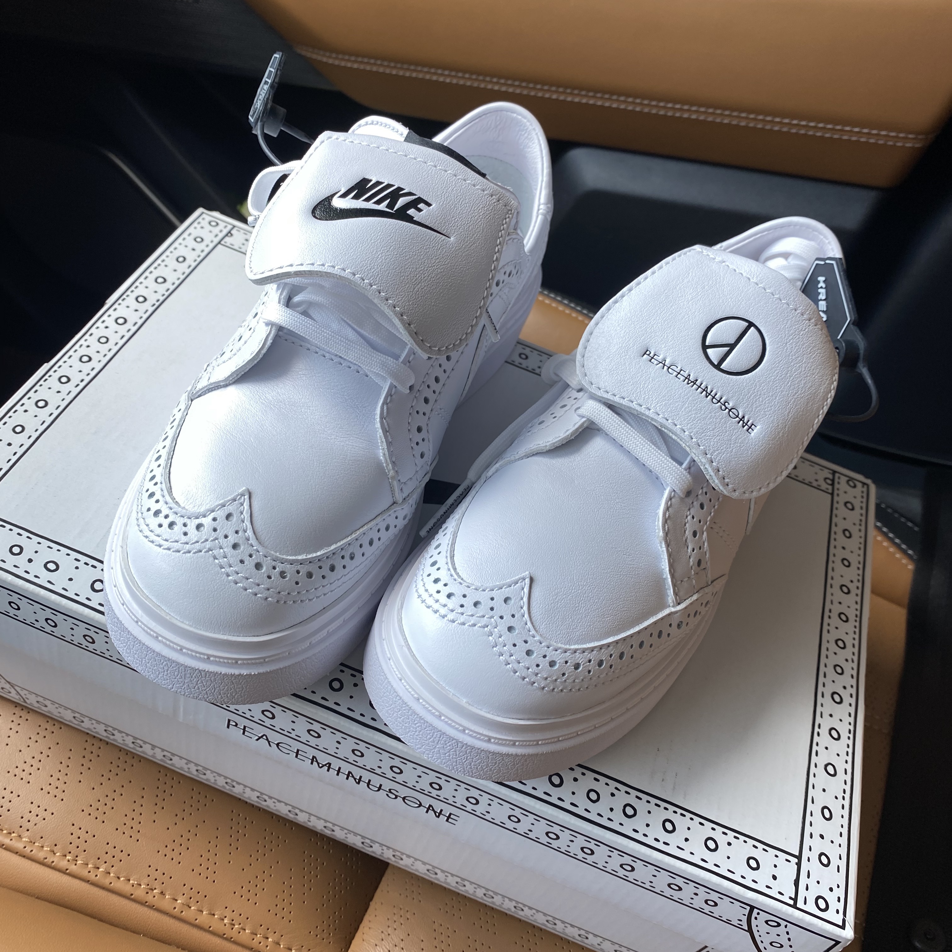 Nike x Peaceminusone Kwondo1 White 착용 스타일 - 2