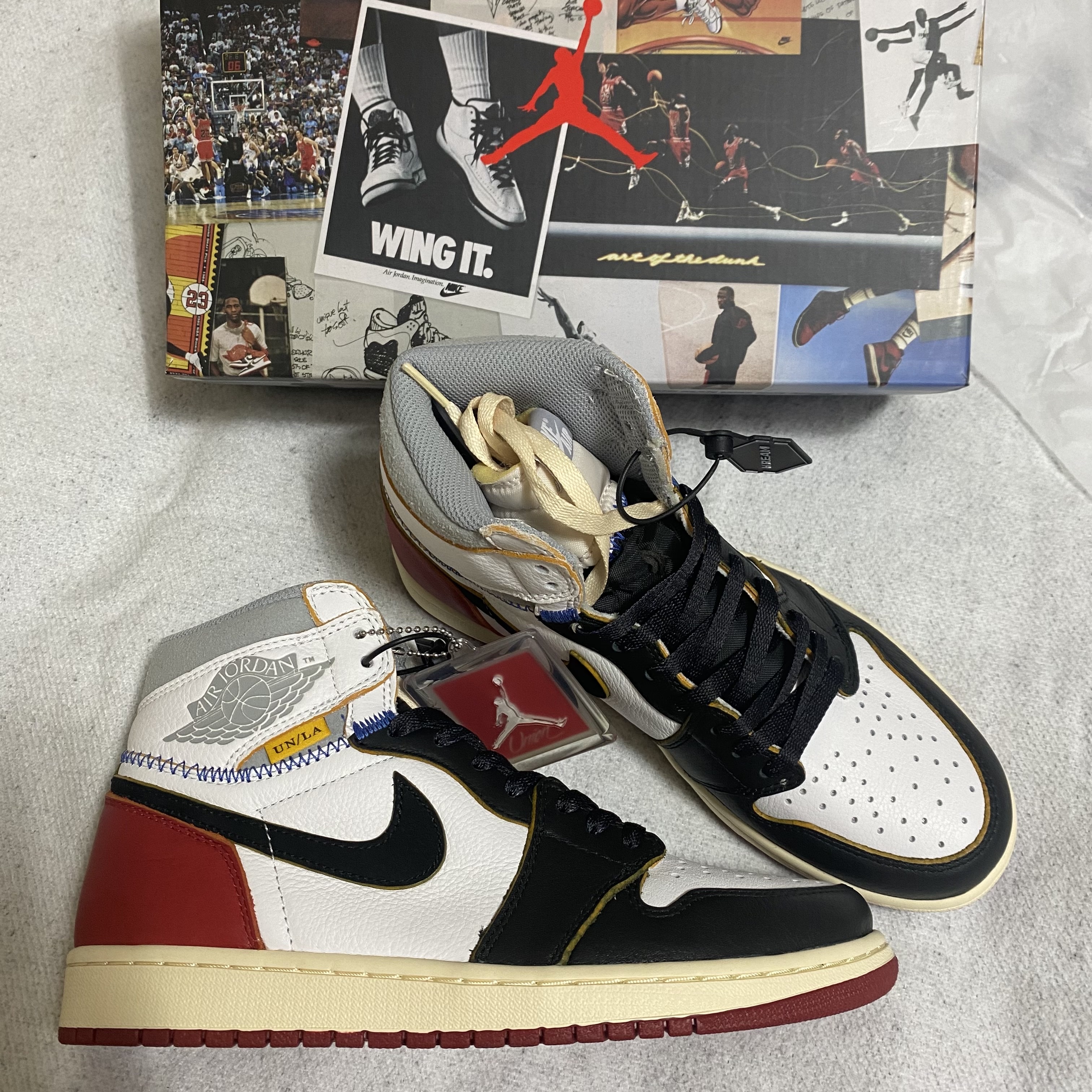 Jordan 1 x Union Retro High Black Toe 착용 스타일 - 2