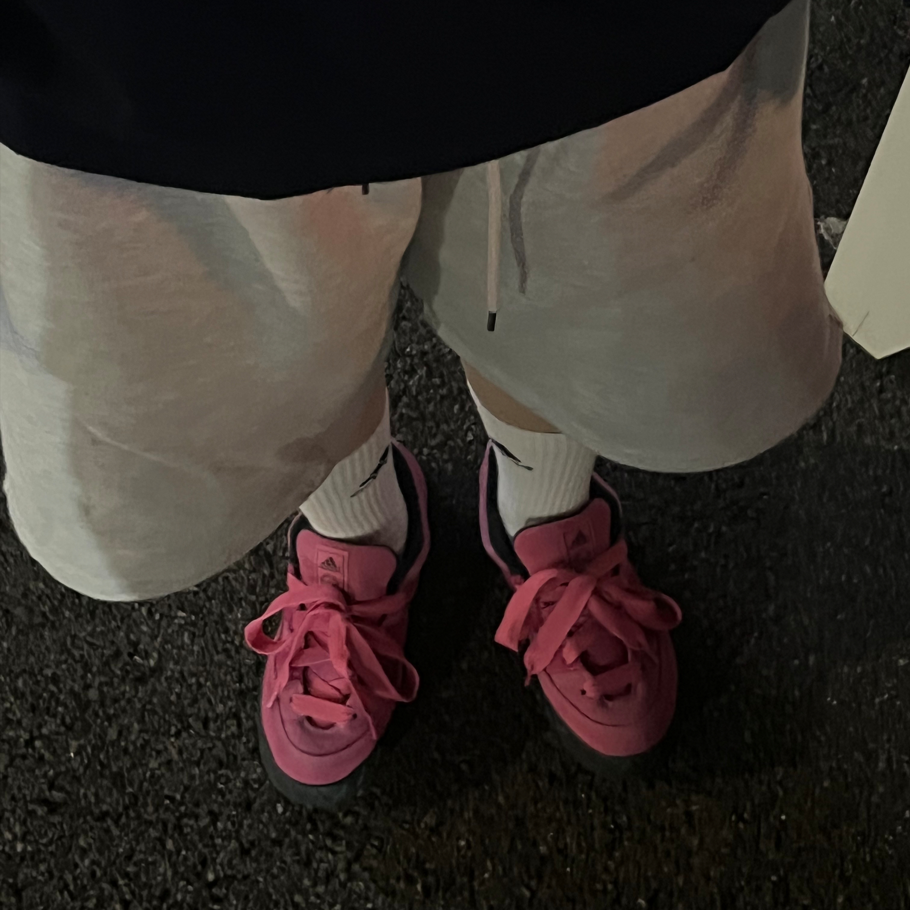 (W) Adidas Adimatic Pink Fusion 착용 스타일