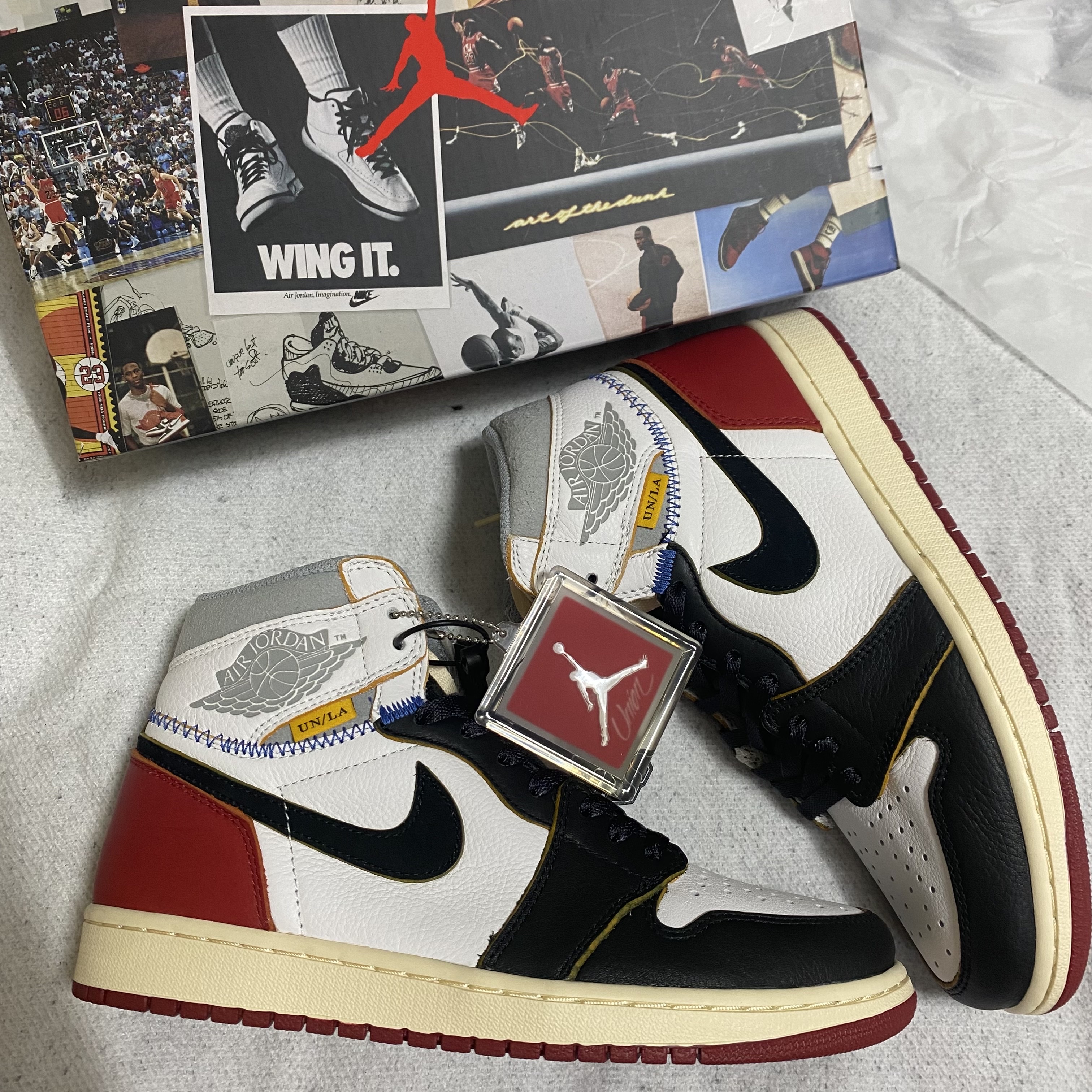 Jordan 1 x Union Retro High Black Toe 착용 스타일 - 3