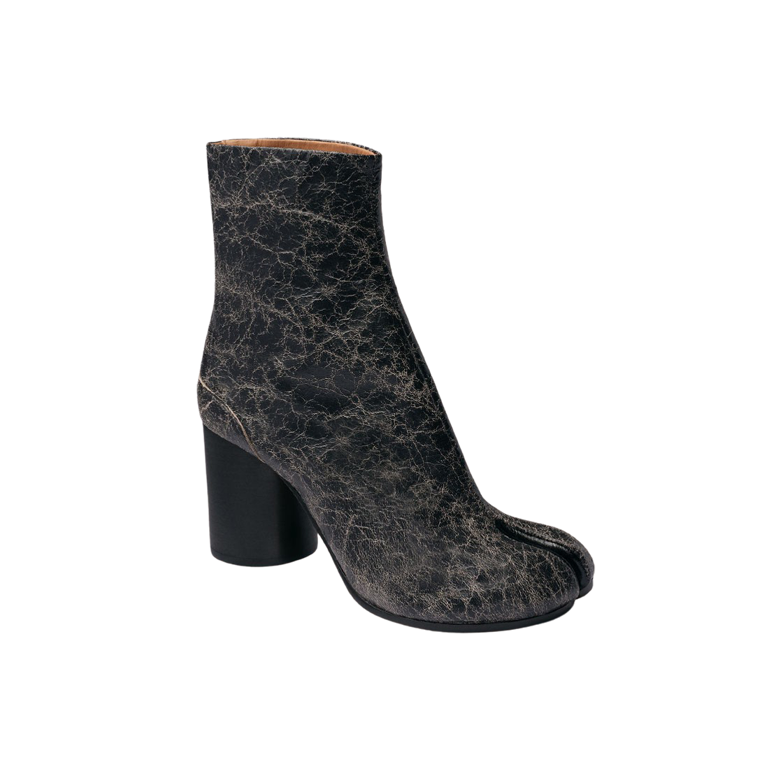 (W) 메종 마르지엘라 타비 앵클 부츠 블랙 베이지((W) Maison Margiela Tabi Ankle Boots Black Beige) - 1