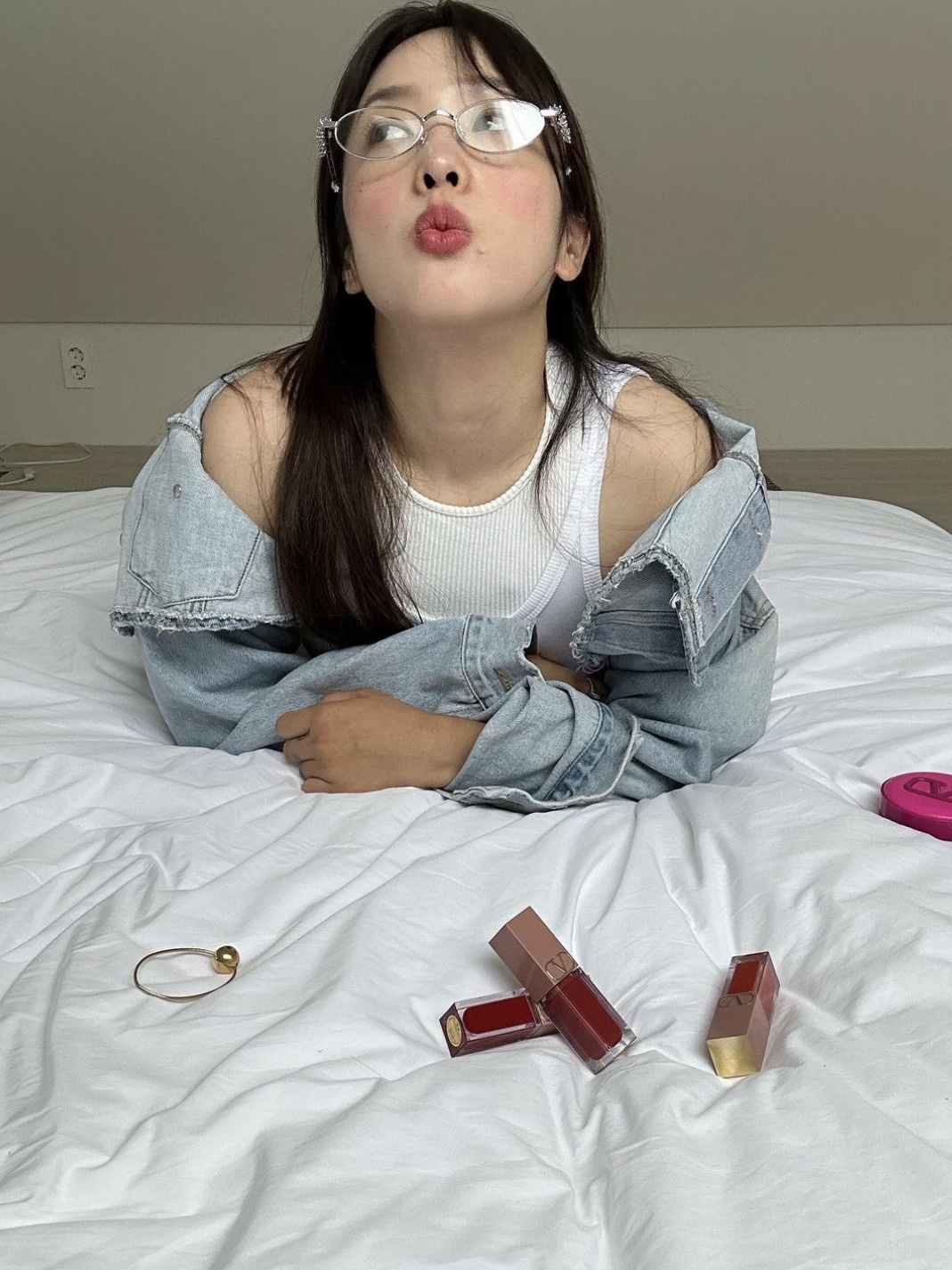 Gentle Monster x D'heygere Pierced 02 Silver 착용 스타일 - 2
