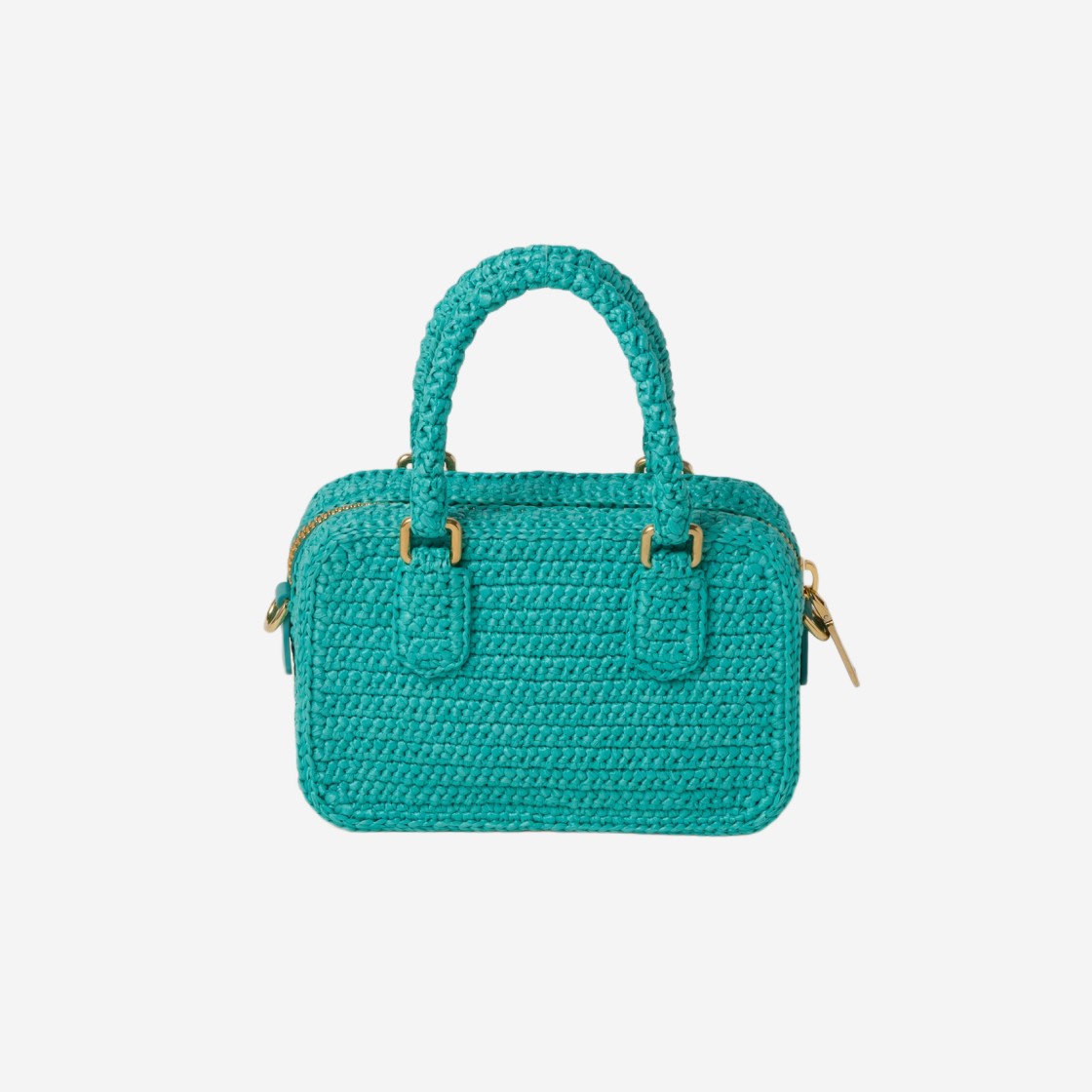 Miu Miu Crochet Top Handle Bag Jade Green 상세 이미지 2