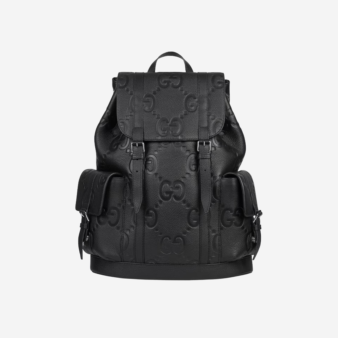 Gucci Jumbo GG Backpack Black Leather 상세 이미지 1