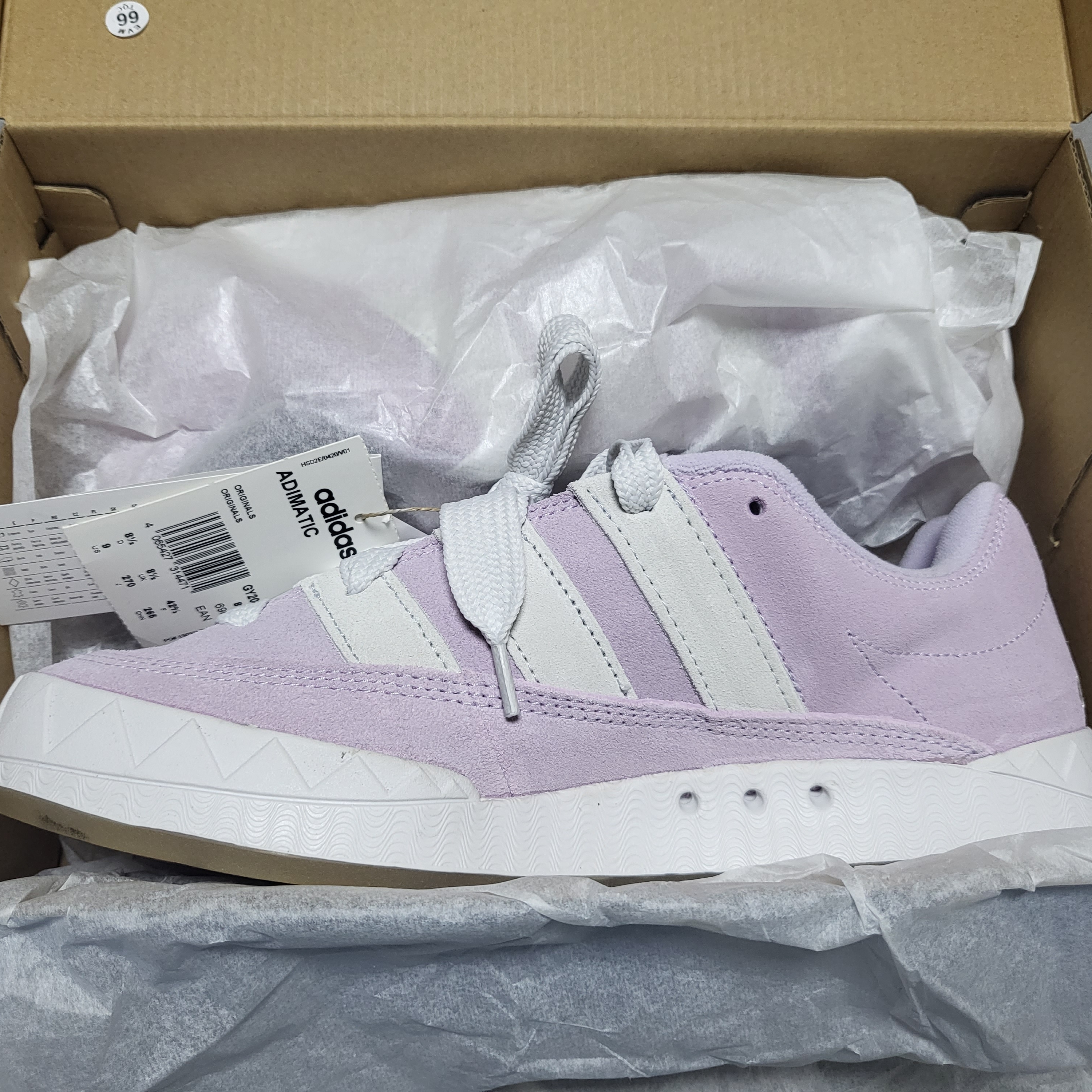 Adidas Adimatic Purple Tint 착용 스타일