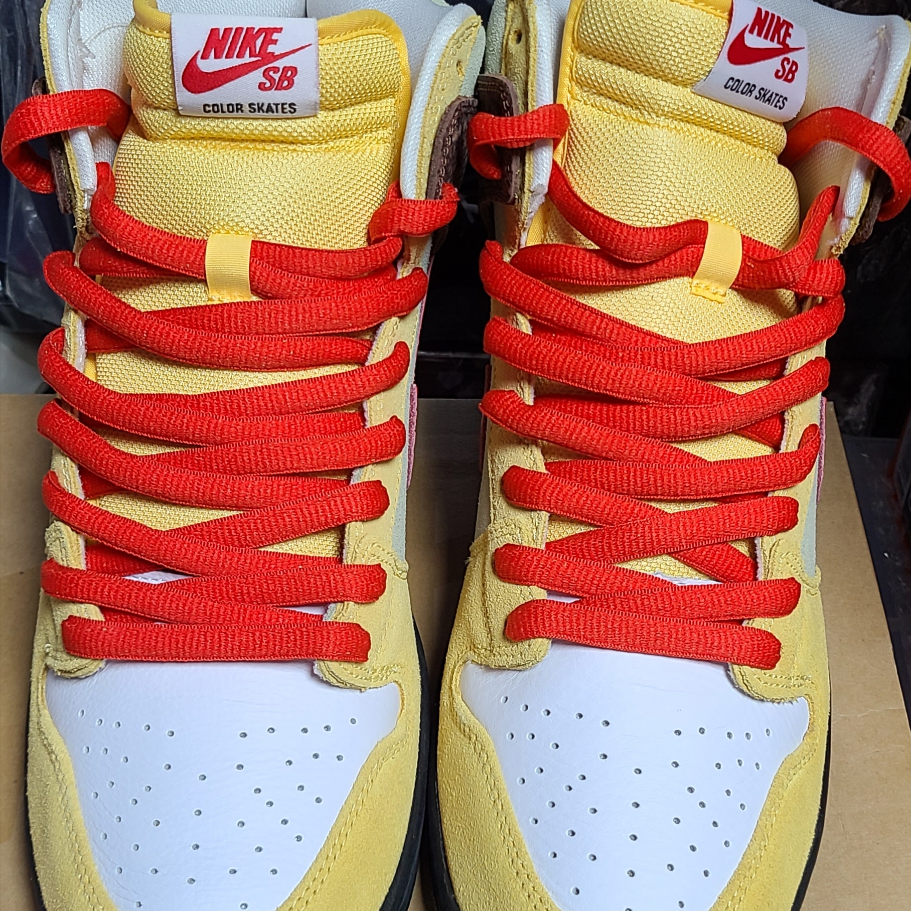 Nike x Color Skates SB Dunk High Pro Kebab and Destroy 착용 스타일 - 1