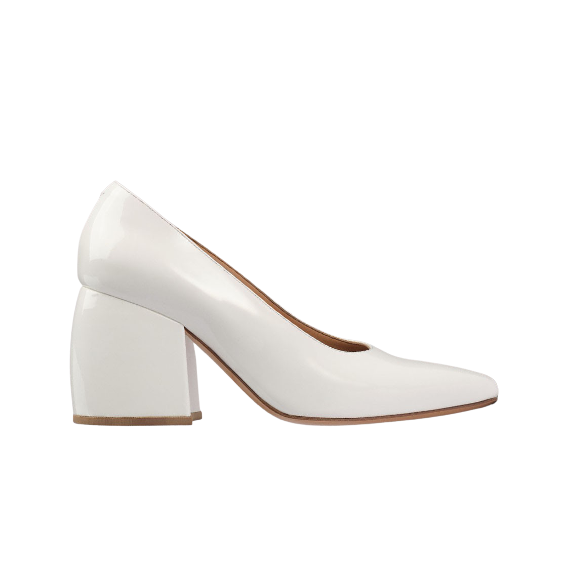 (W) 메종 마르지엘라 바브 펌프 윈터 화이트((W) Maison Margiela Barbs Pump Winter White) - 1