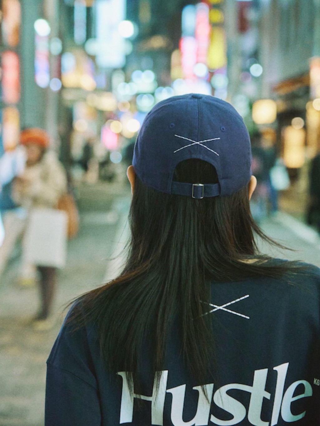 True Religion True Cap Navy 착용 스타일 - 1