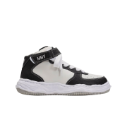 Maison Mihara Yasuhiro Wayne OG Sole Embossed Leather High-top Sneakers Black White