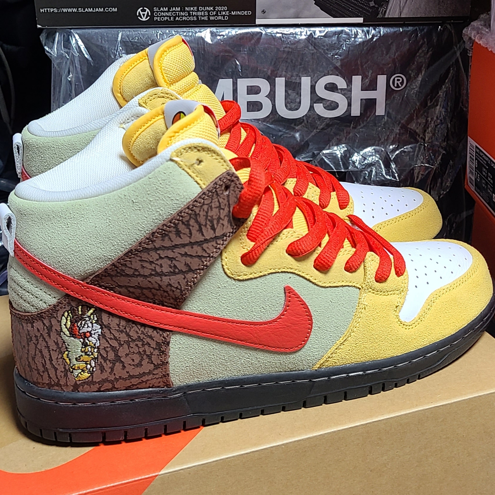 Nike x Color Skates SB Dunk High Pro Kebab and Destroy 착용 스타일 - 1