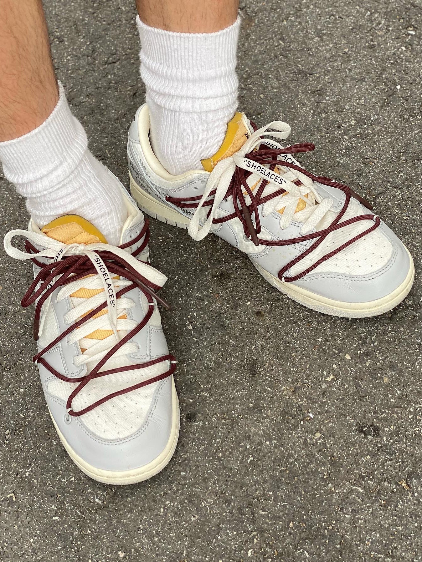 Nike x Off-White Dunk Low The 50 - Lot 46 착용 스타일 - 5