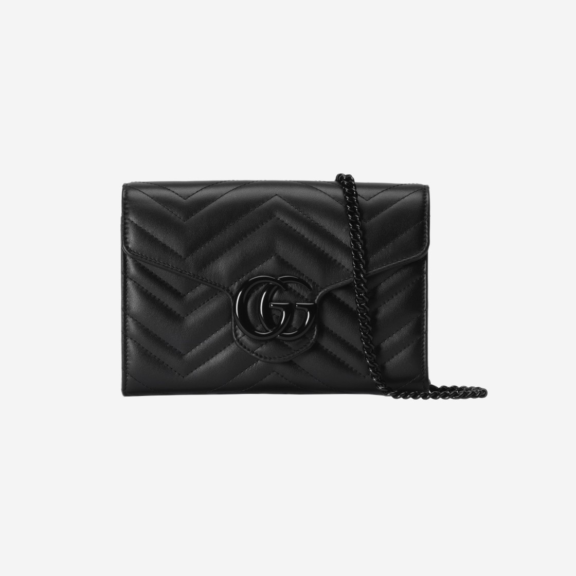 Gucci GG Marmont Matelasse Mini Bag Black Leather 상세 이미지 1