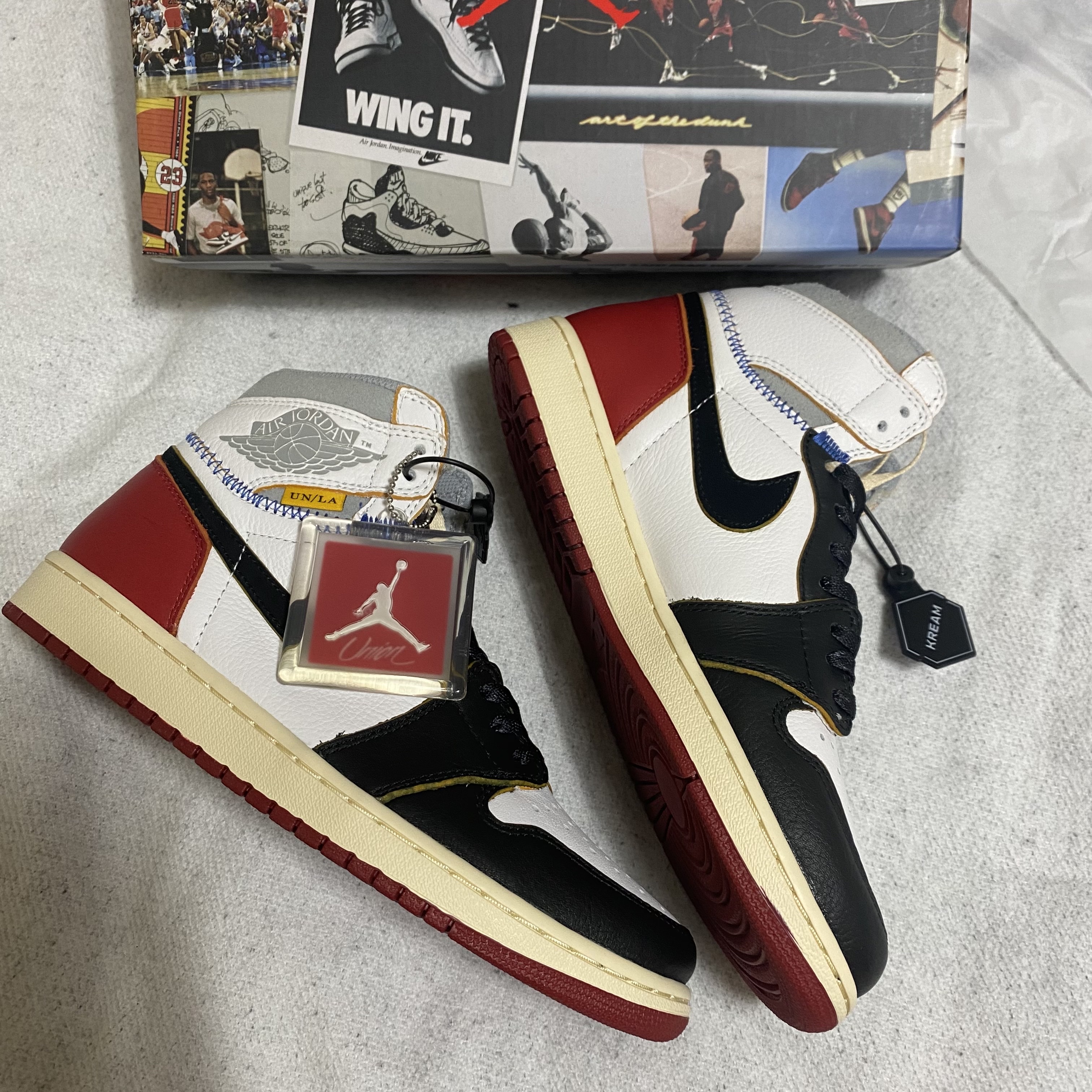 Jordan 1 x Union Retro High Black Toe 착용 스타일 - 4